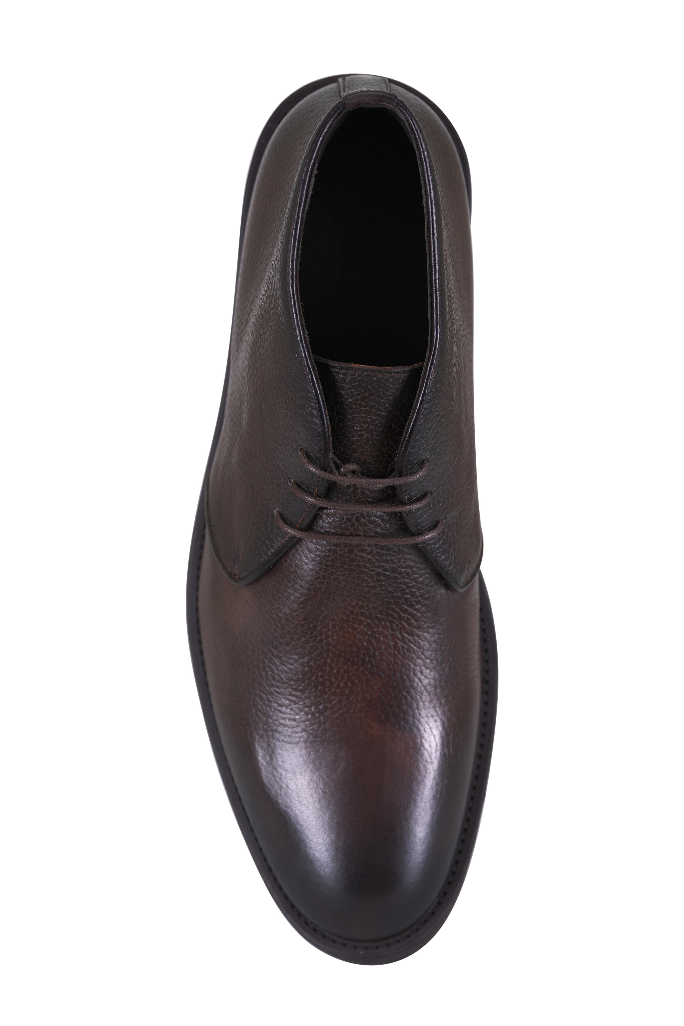 To Boot New York - Norfolk Tmoro Brown Grained Leather Lace Up Boot - view 3