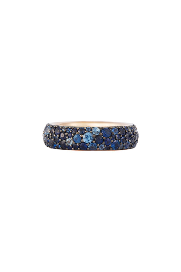 Walters Faith - OC x WF 18K Rose Gold Blue Sapphire Band Ring