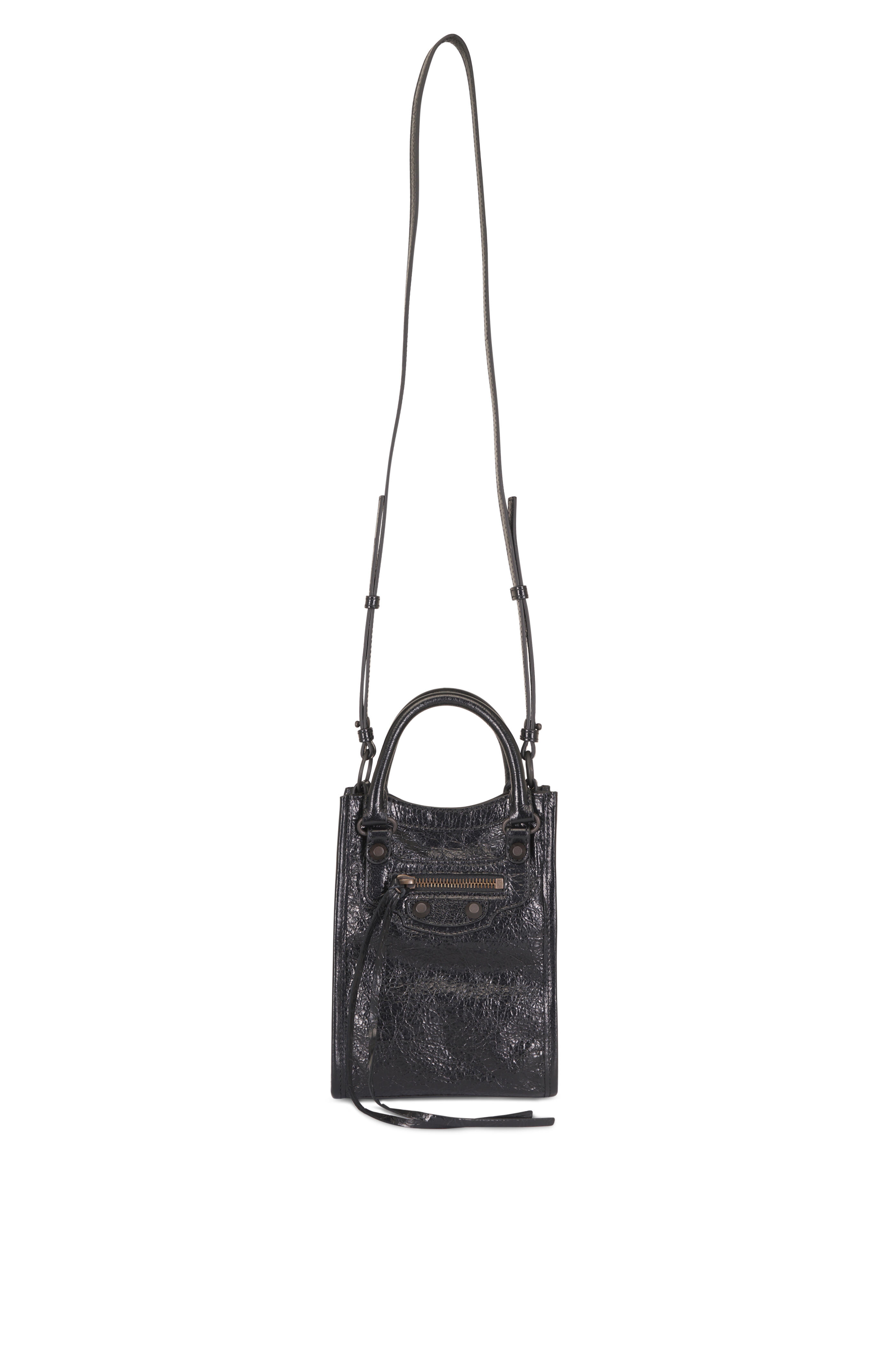 Balenciaga - Le City Tote Black Phone Holder Crossbody - view 1