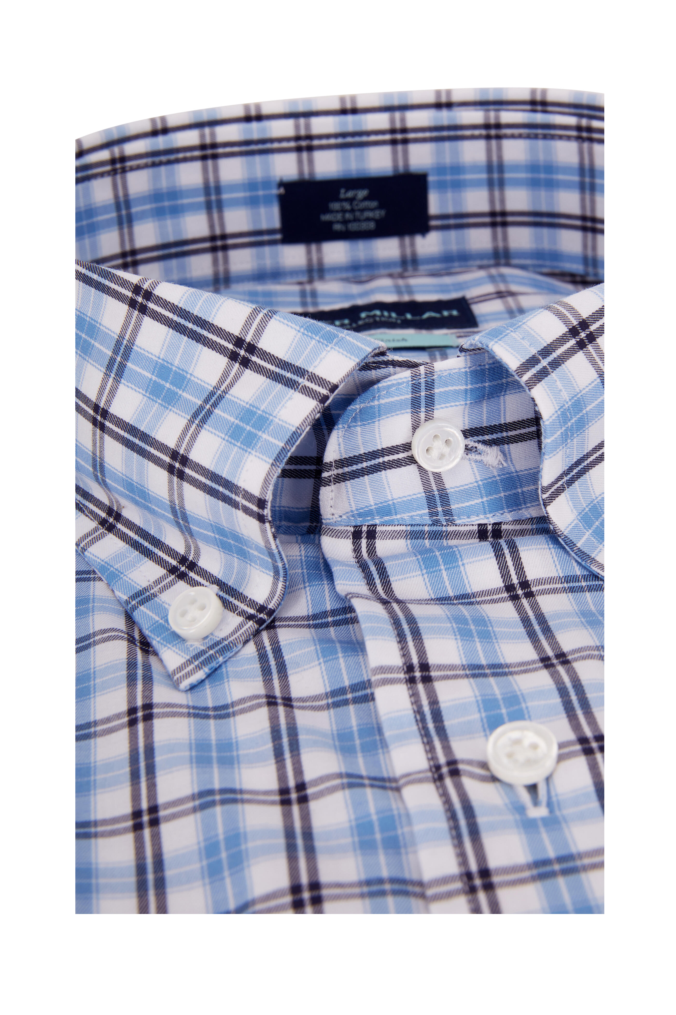 Peter Millar - Concord Blue Check Sport Shirt
