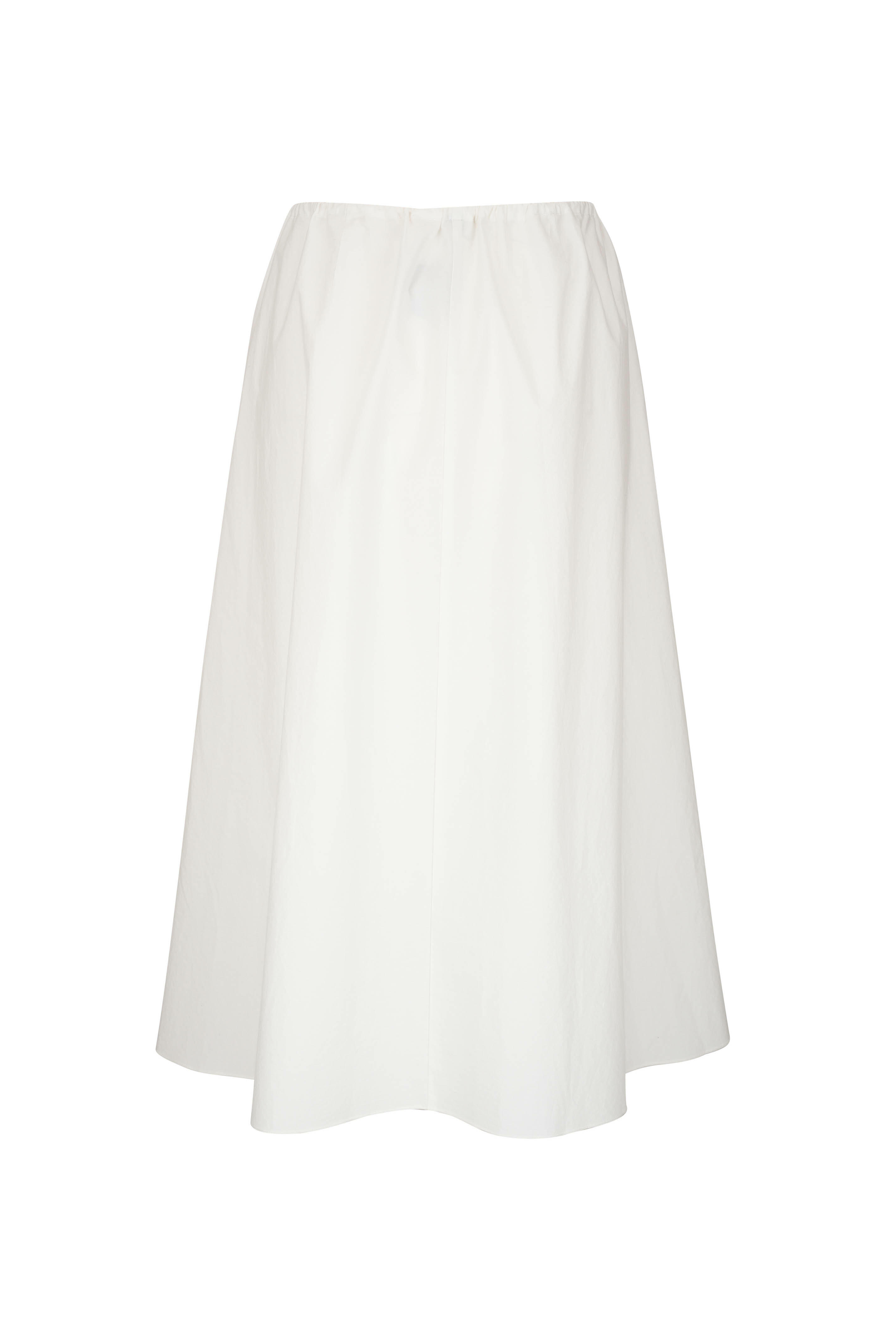 Peter Cohen - Fuel White Cotton Broadcloth Maxi Skirt