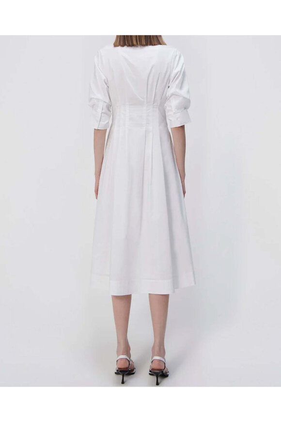 Simkhai White Pintuck Midi Dress - view 2