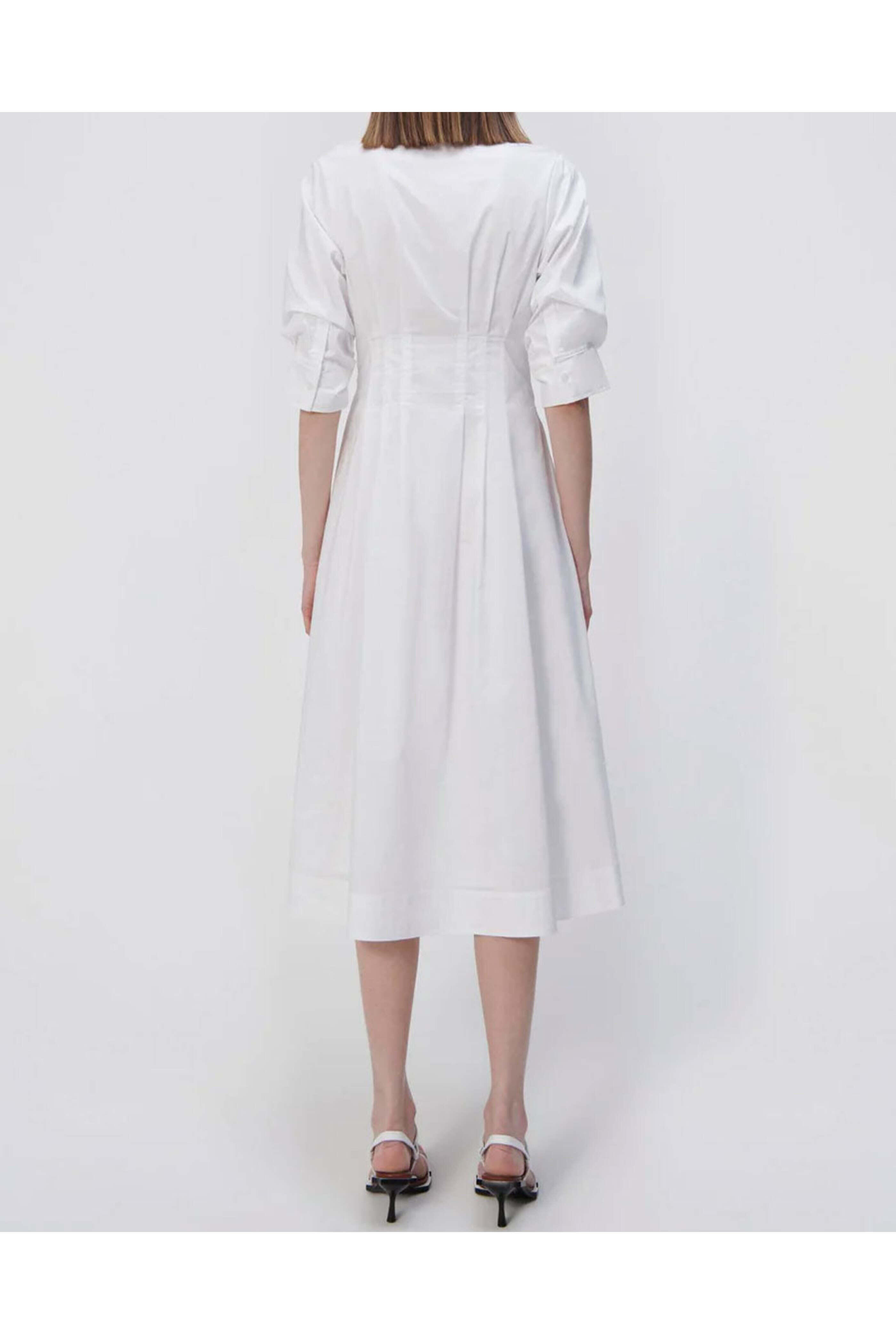 Simkhai - White Pintuck Midi Dress