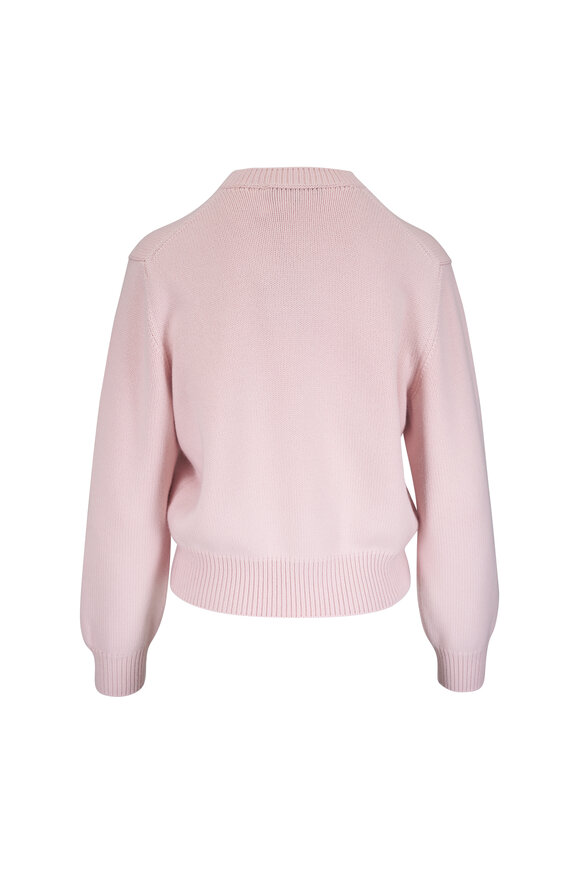 Loro Piana Light Pink Cashmere Crewneck Sweater - view 2