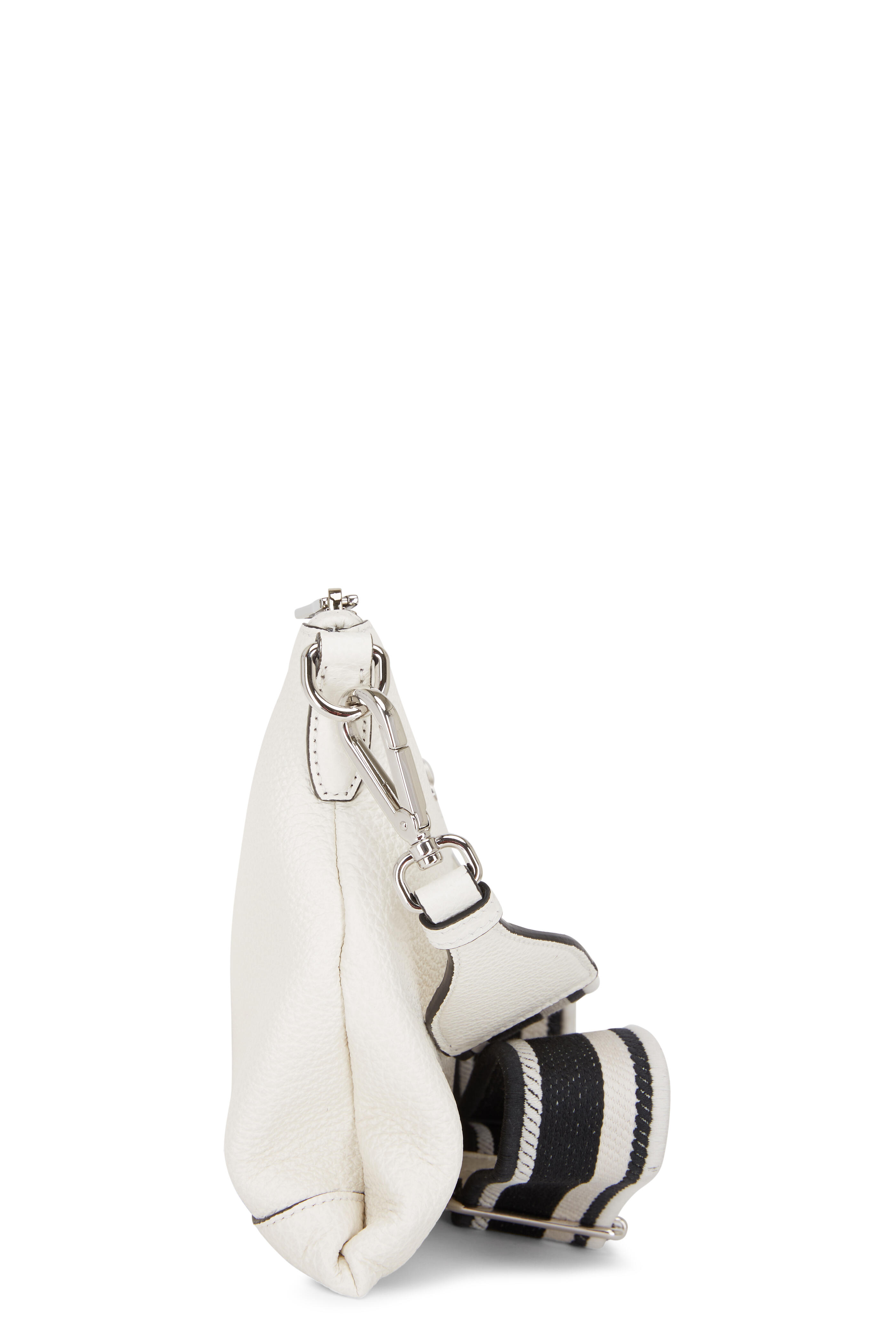 Prada - Vitello Diana White Leather Slim Shoulder Bag