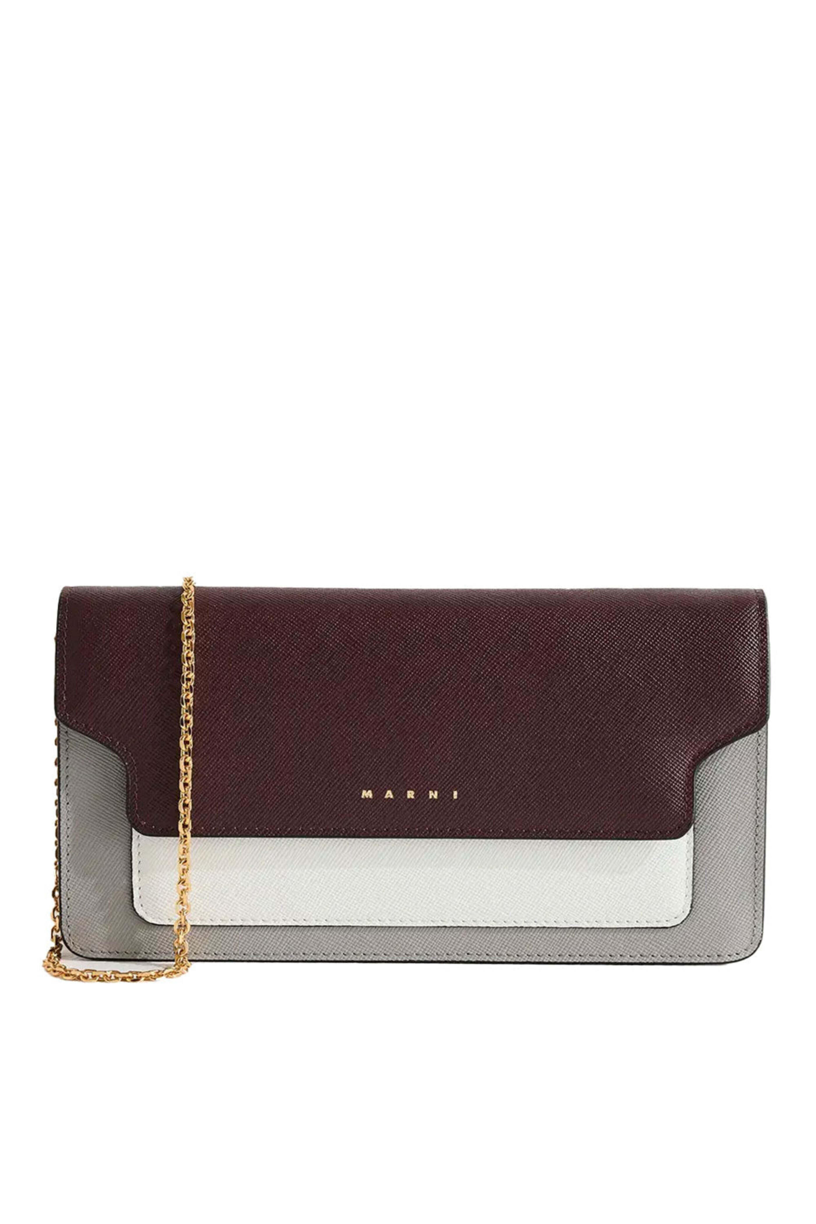 Marni - Long Wallet with Chain in Dolphin