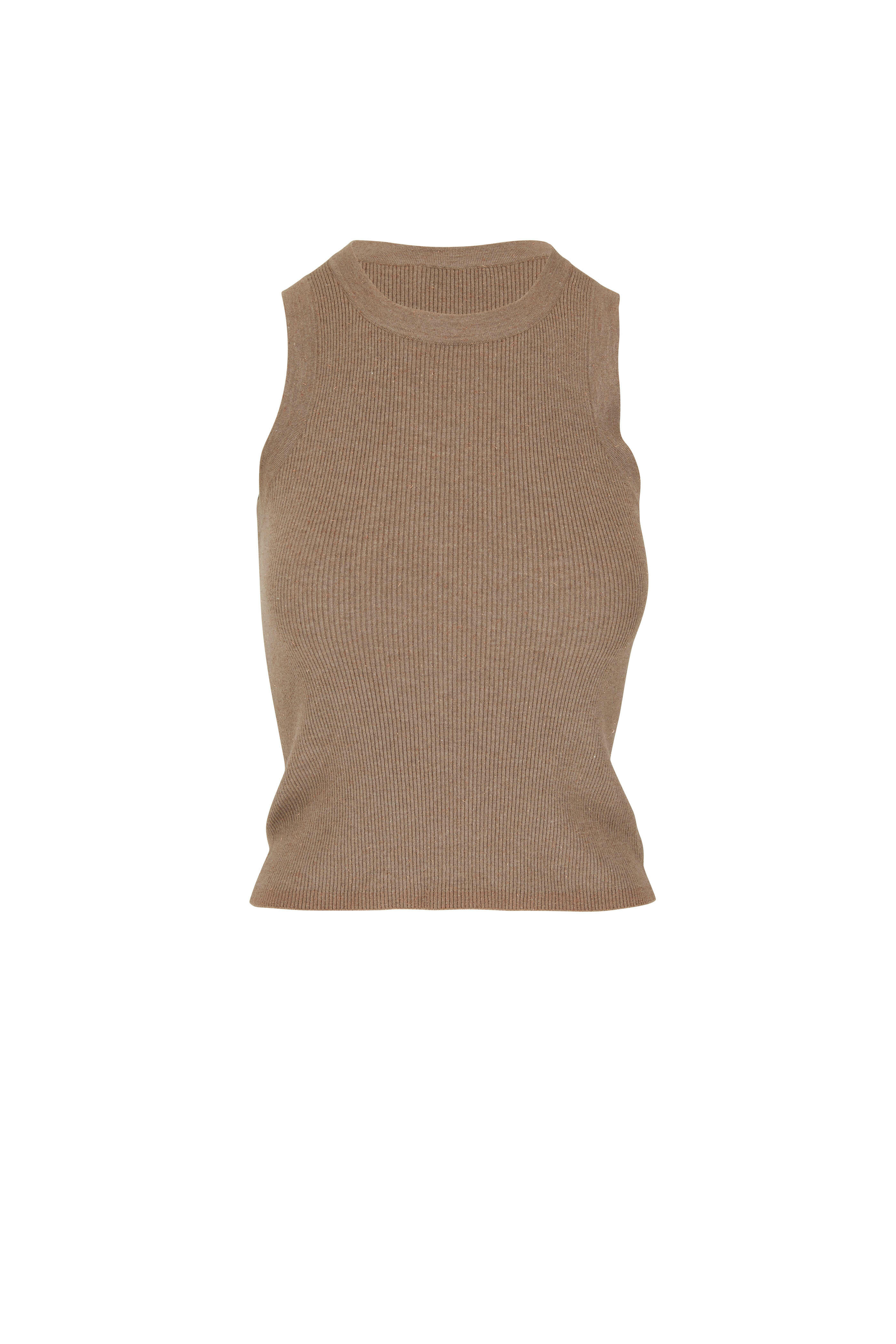 Brunello Cucinelli - Natural Cashmere Lurex Tank
