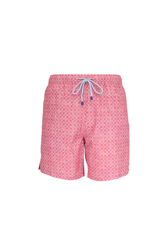 Peter Millar Tails of Summer Coral Swim Trunks - view 1