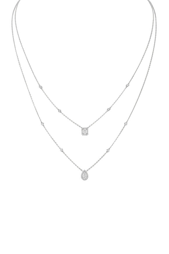 Messika - 18K White Gold My Twin Necklace