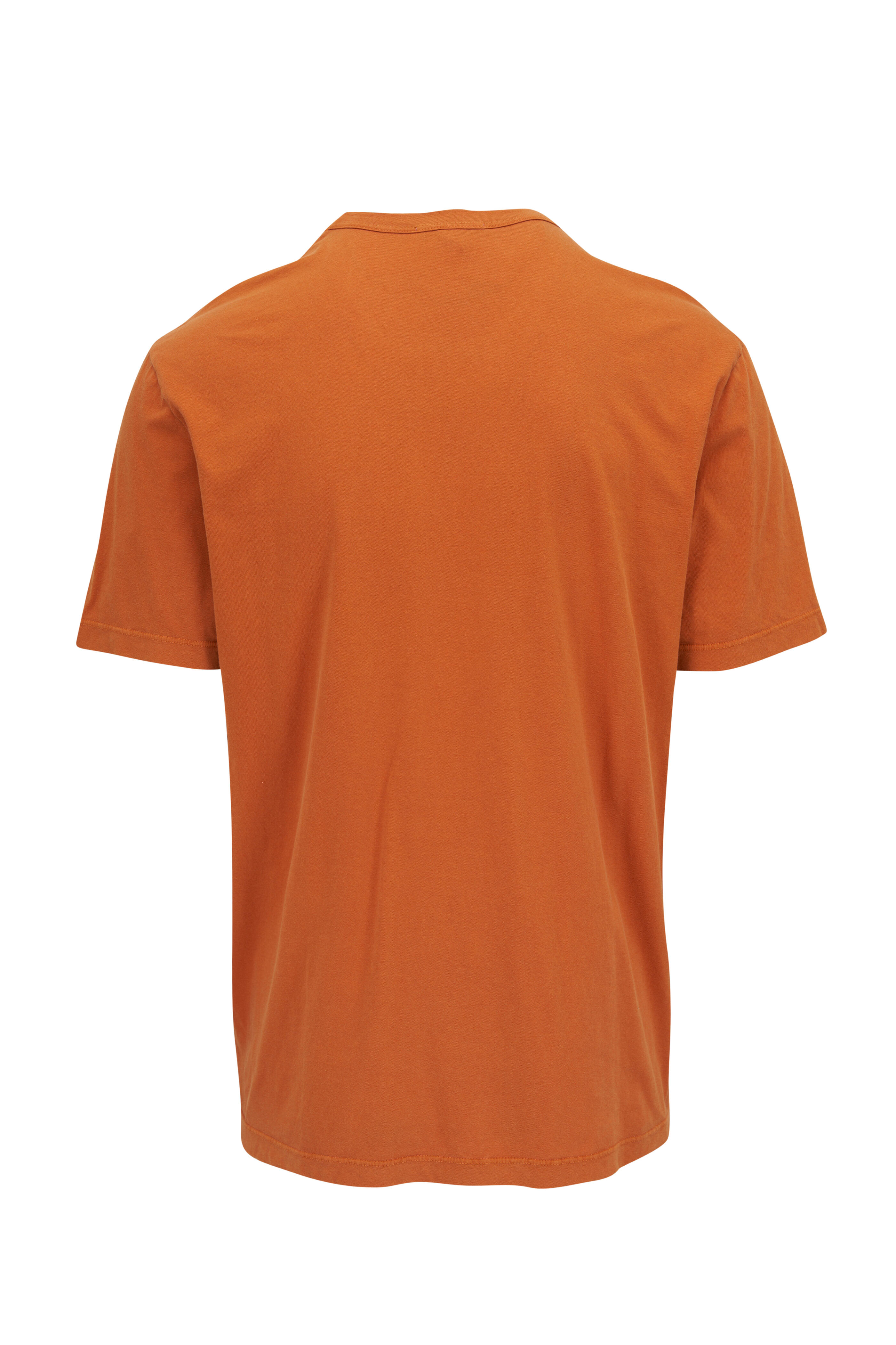 James Perse - Citrine Clay Cotton Crewneck T-Shirt