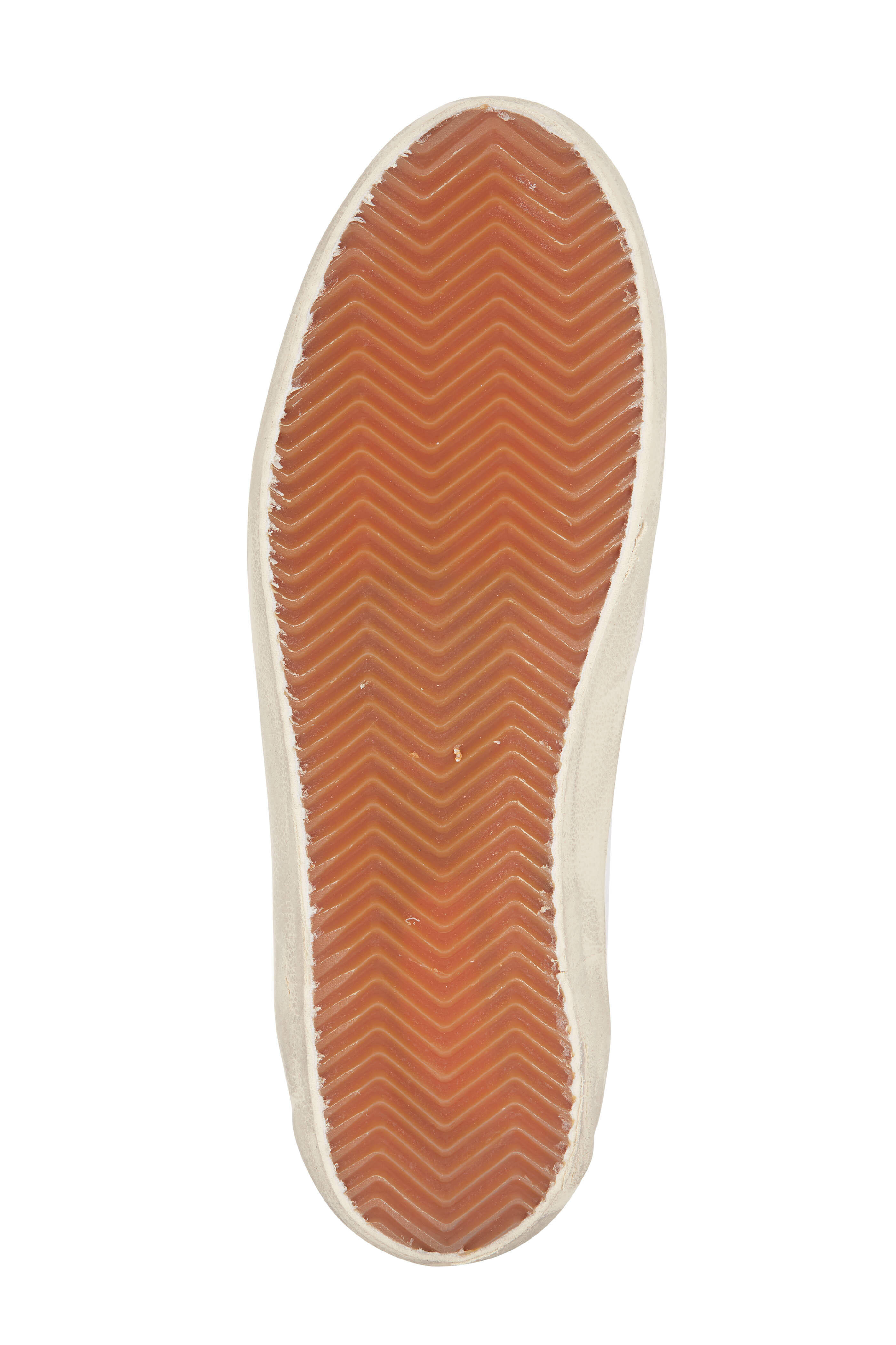 Golden Goose - Super-Star White Leather & Brown Heel Sneaker