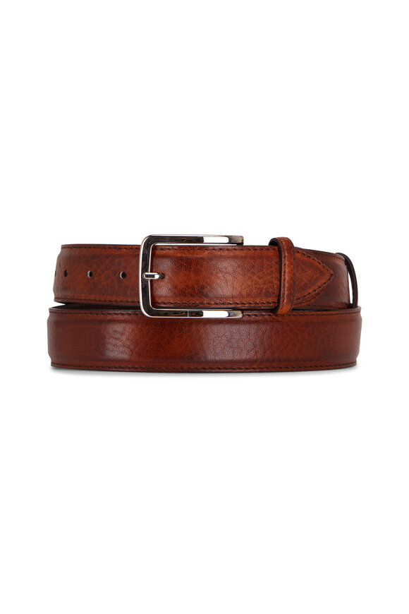 Bontoni Brown Leather Belt