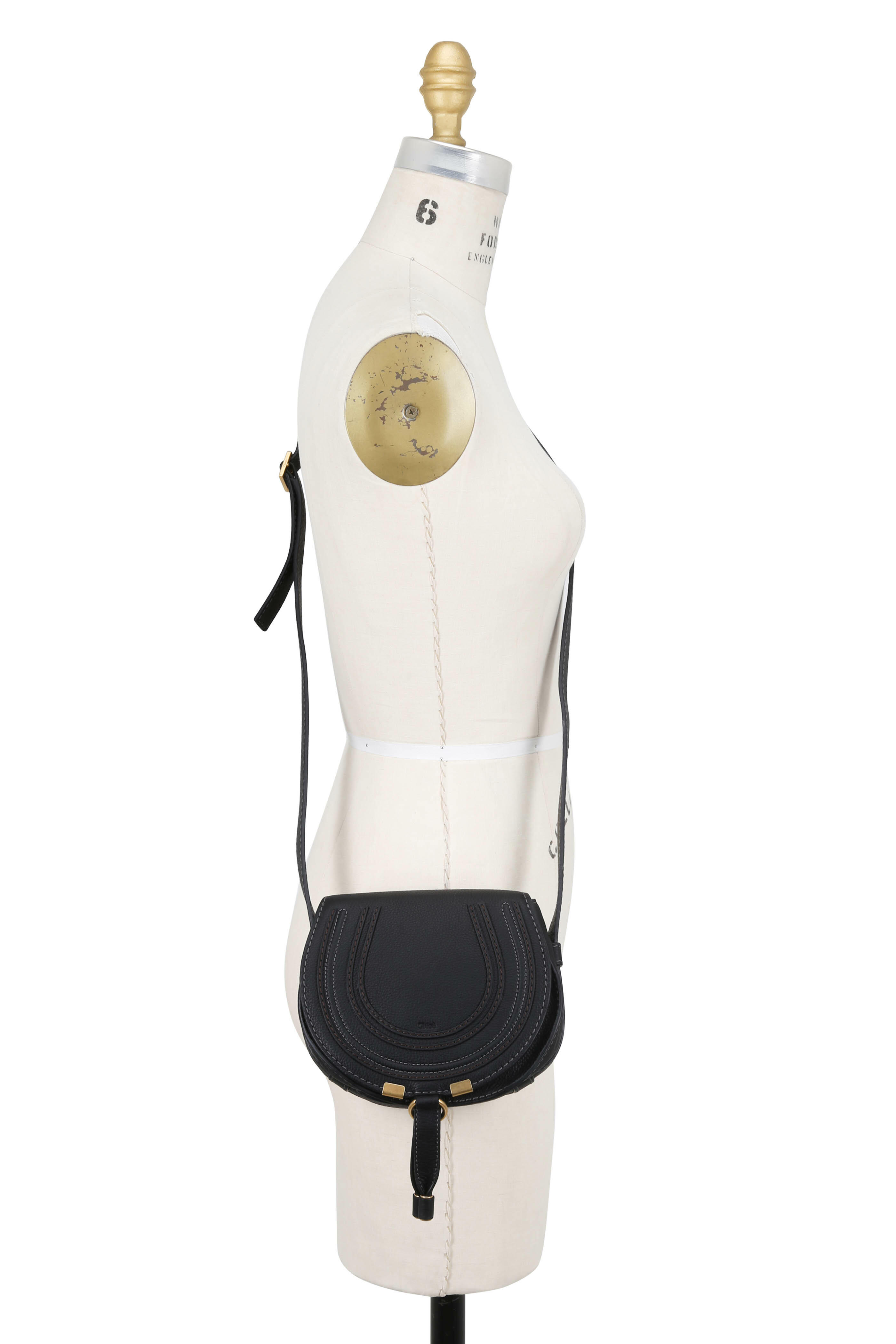 Chloé - Marcie Black Leather Mini Crossbody