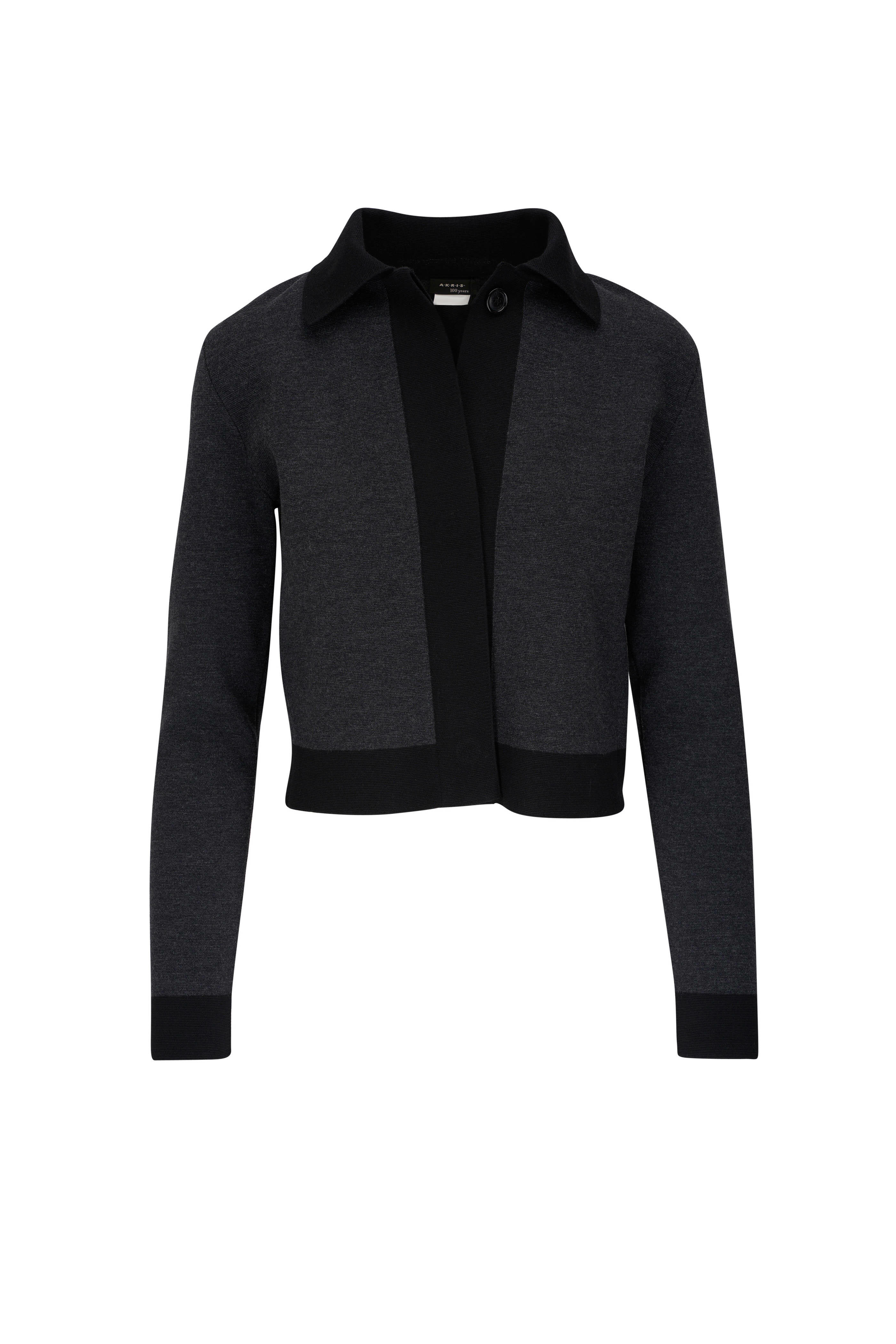 Cropped point collar pure wool cardigan, Filippa K, Shop Women's Long  Sleeves