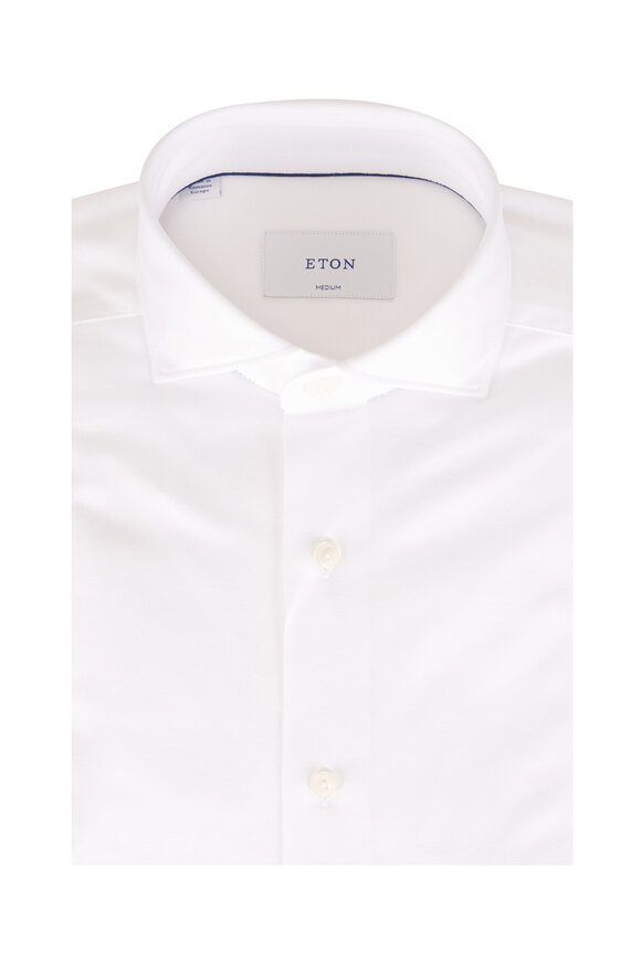 Eton Filo Di Scozia White Cotton Dress Shirt - view 1