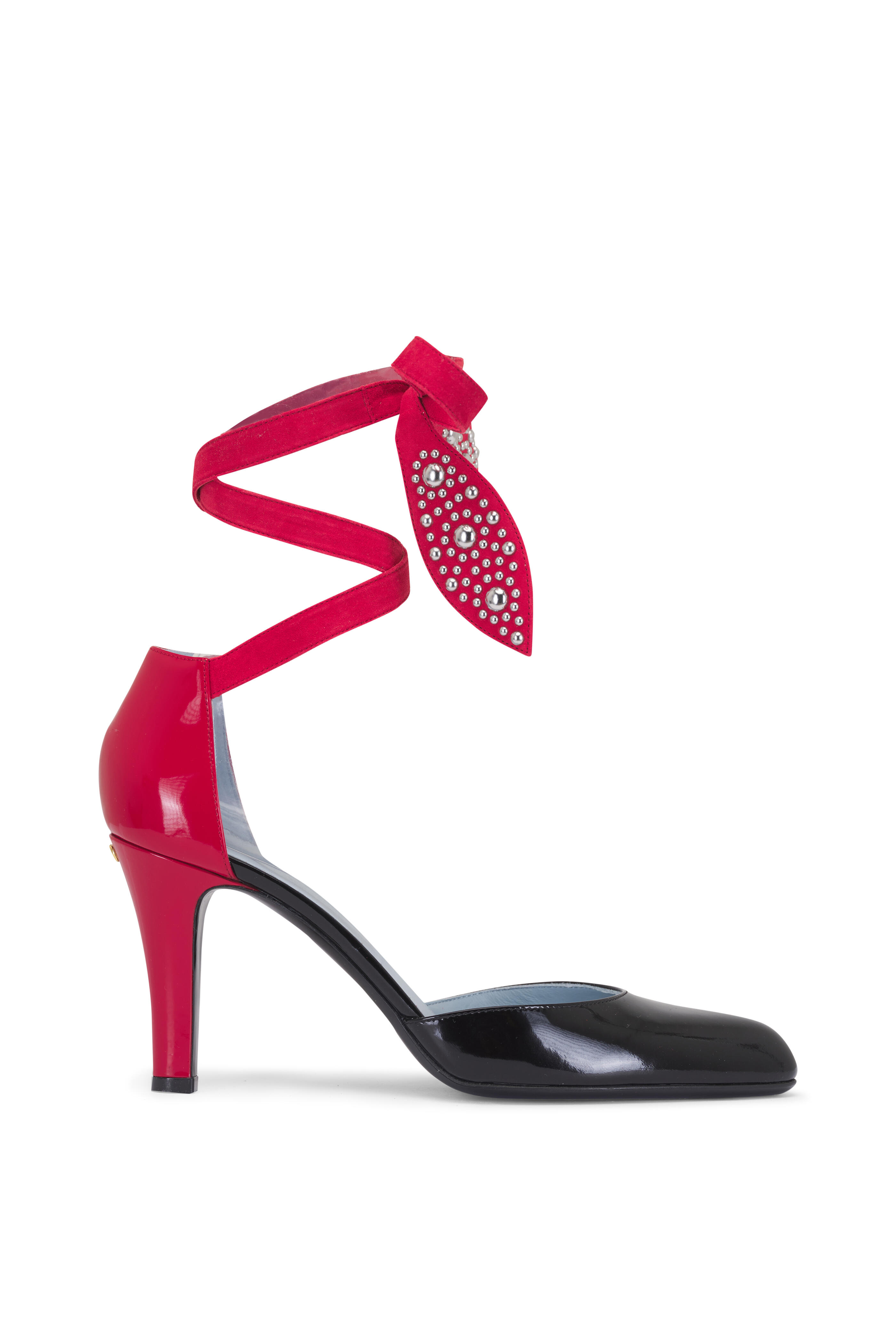 パンプス VALENTINO Valentino Garavani 'Foliefoliage' pumps Valentino Garavani - Foliefoliage Black & Red Ankle Wrap