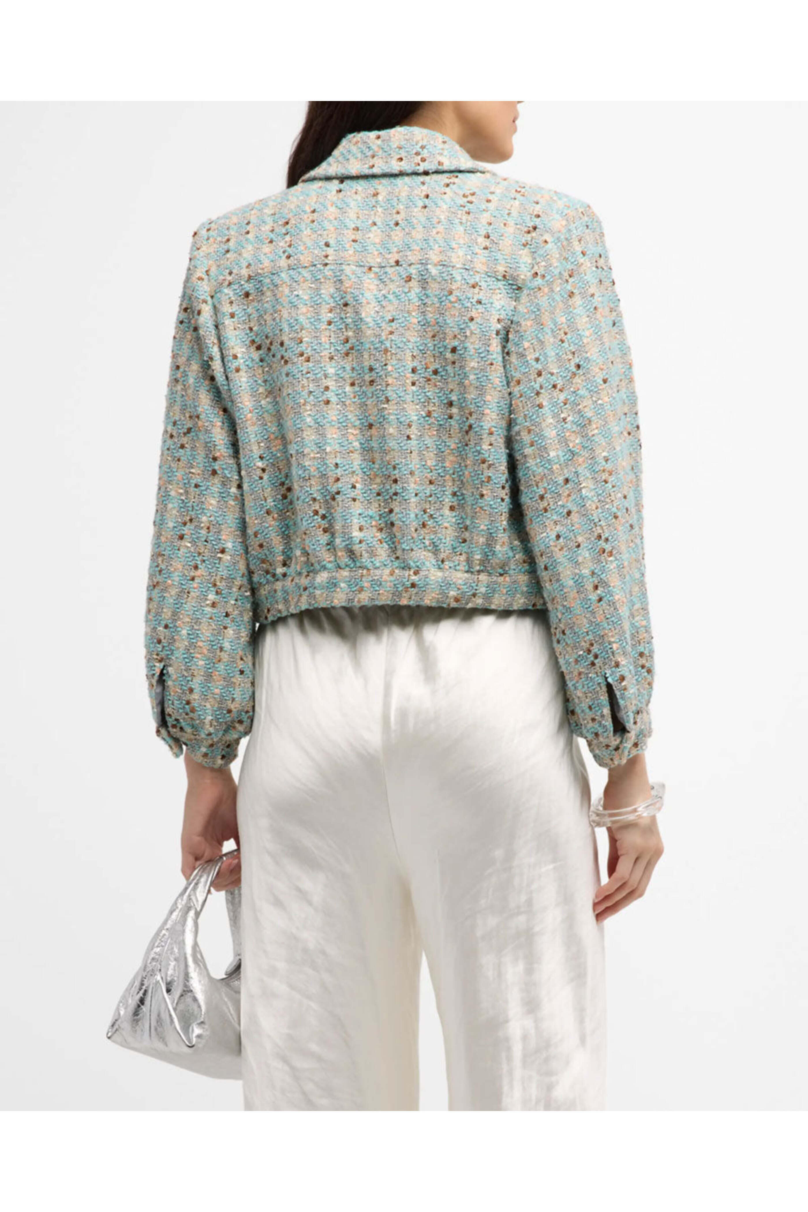 L'Agence - Multi Tweed Bridges Crop Jacket