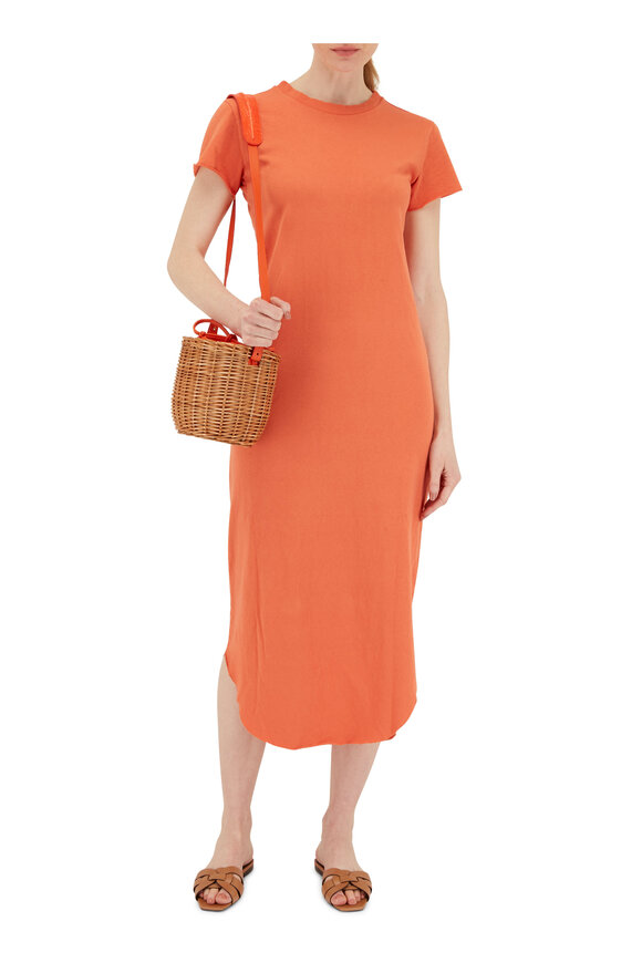 Frank & Eileen - Orange Cotton T-Shirt Dress 