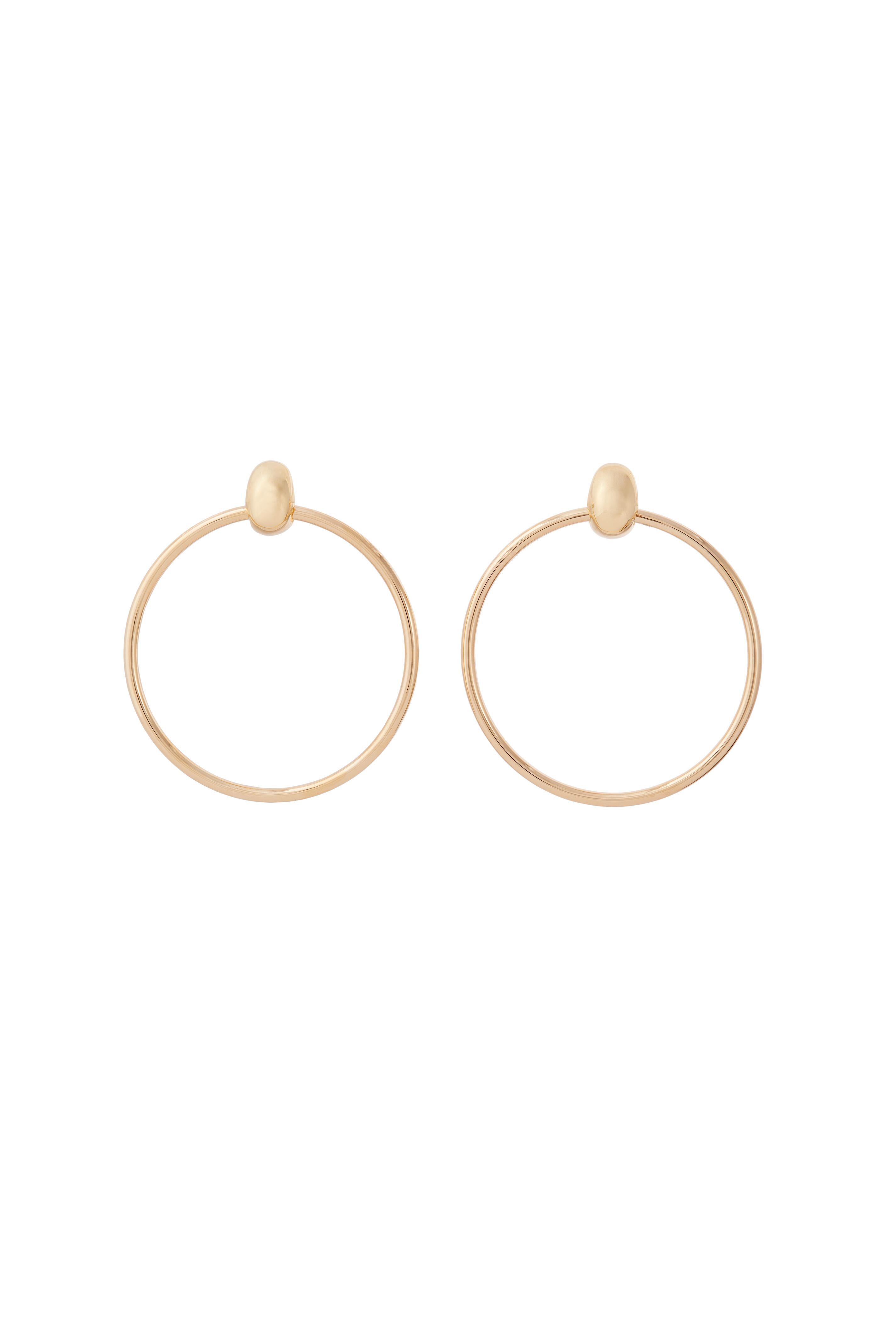 Sidney Garber - 18K Yellow Gold Door Knocker Earrings