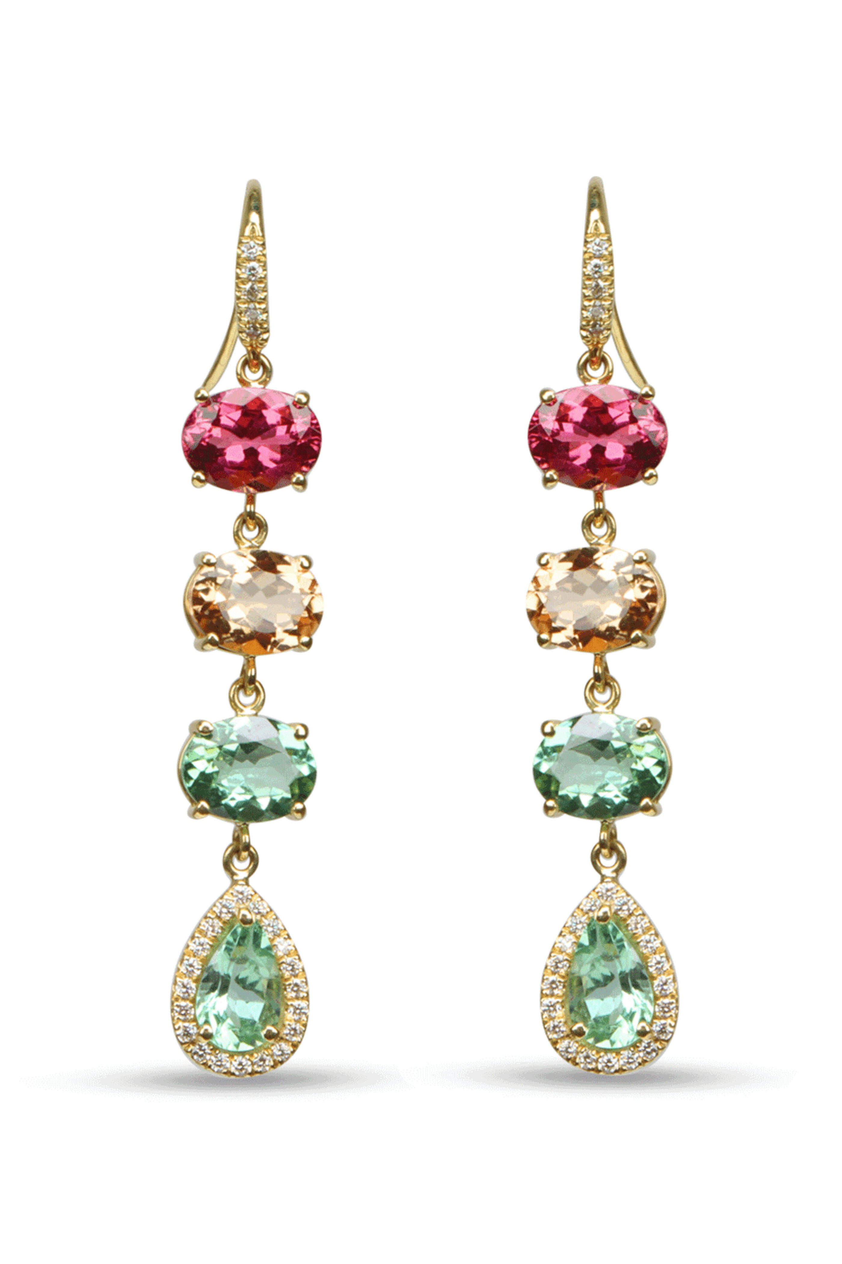 Lauren K - Multicolor Tourmaline Gemma Earrings