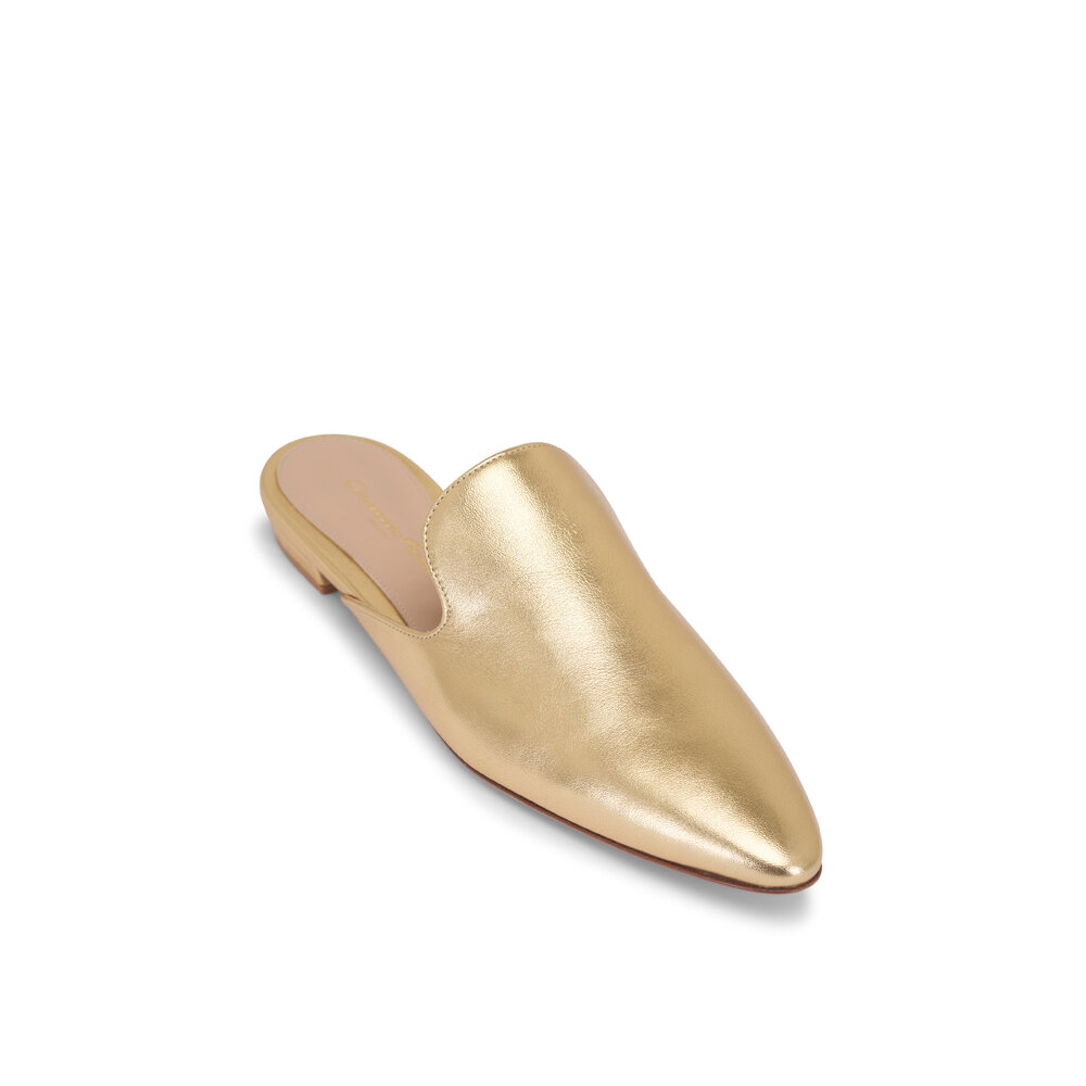 SALE！！ジャンヴィトロッシ　ゴールド Gold Metallic Heeled Sandals by Gianvito Rossi on Sale
