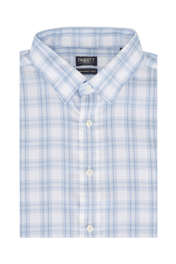 Faherty Brand Movement™ Sea Horizon Plaid Sport Shirt