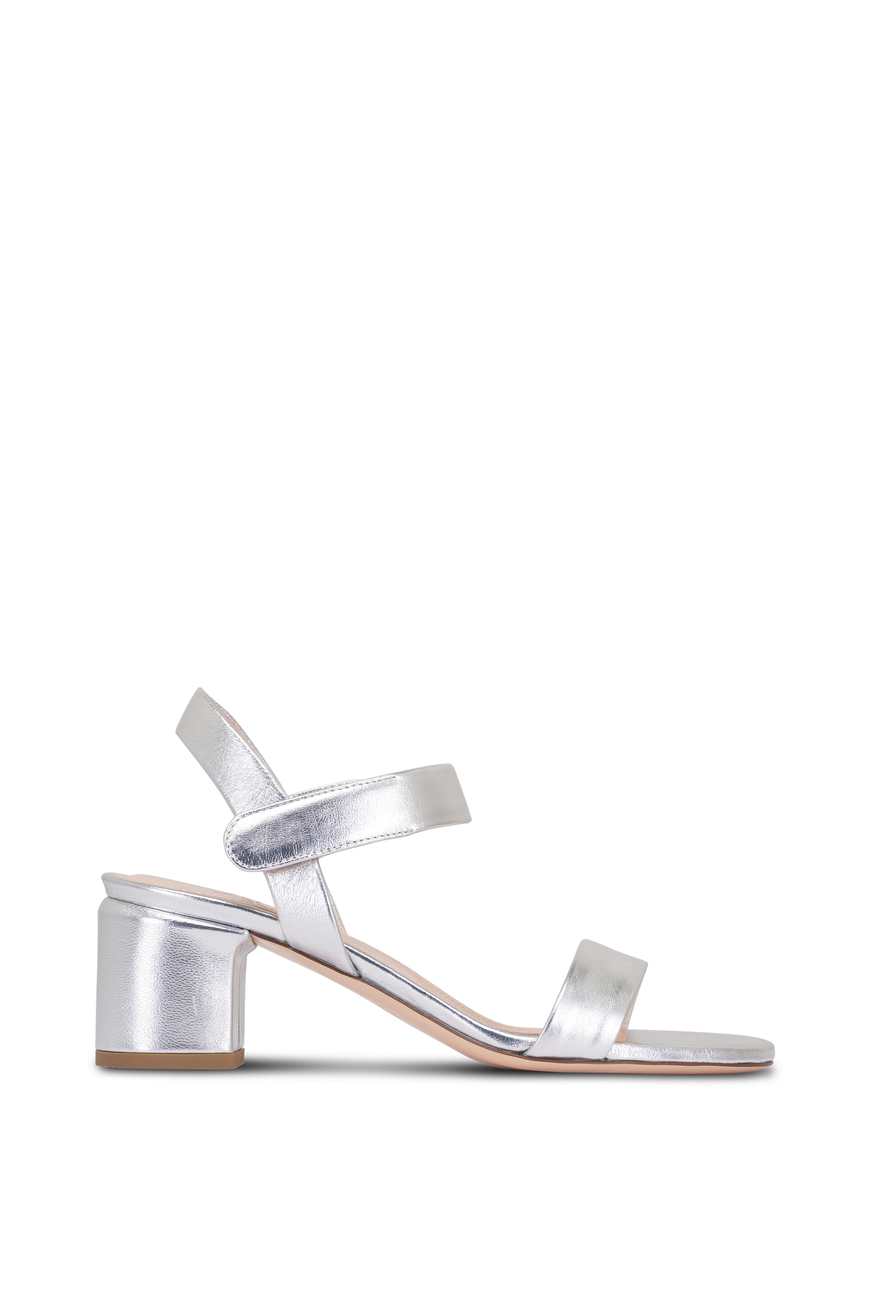 AGL - Gala Silver Metallic Sandal, 60mm