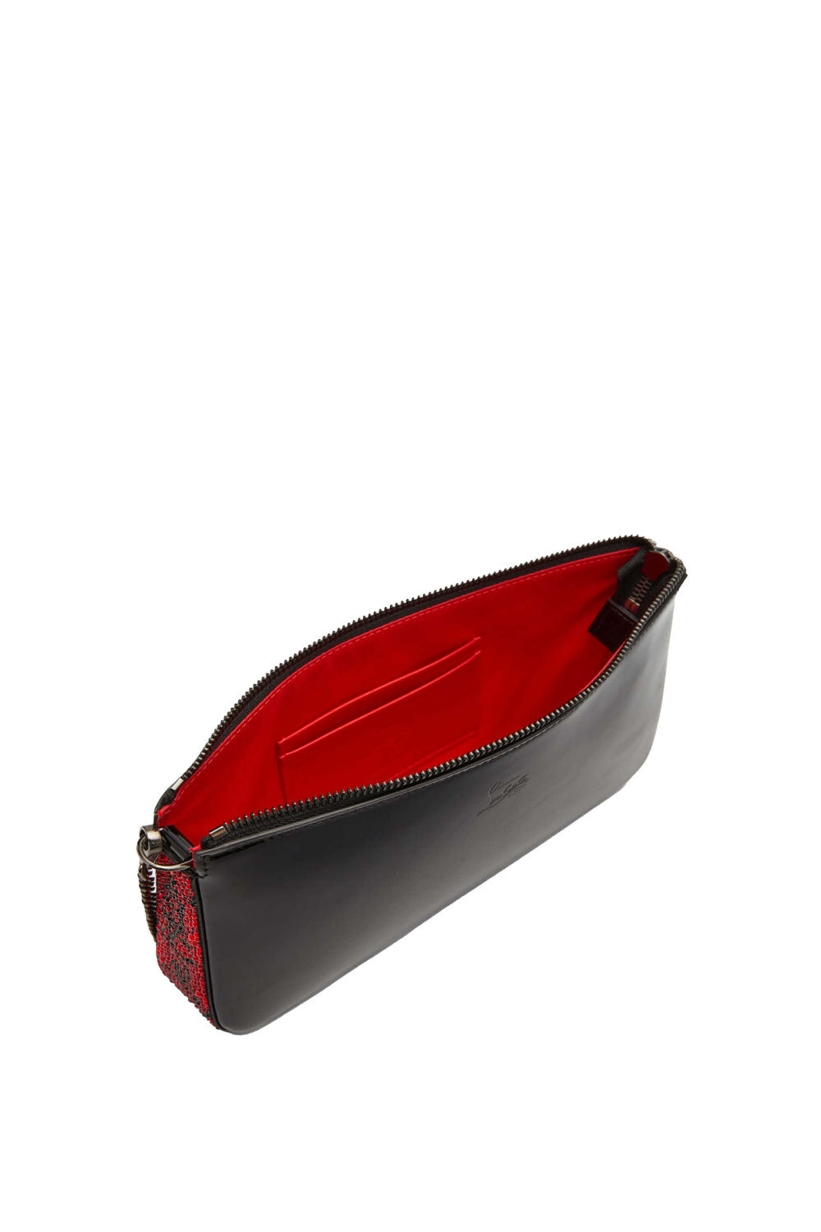 【CHRISTIAN LOUBOUTIN】LOUBILA CLUTCH Loubila leather clutch in yellow - Christian Louboutin