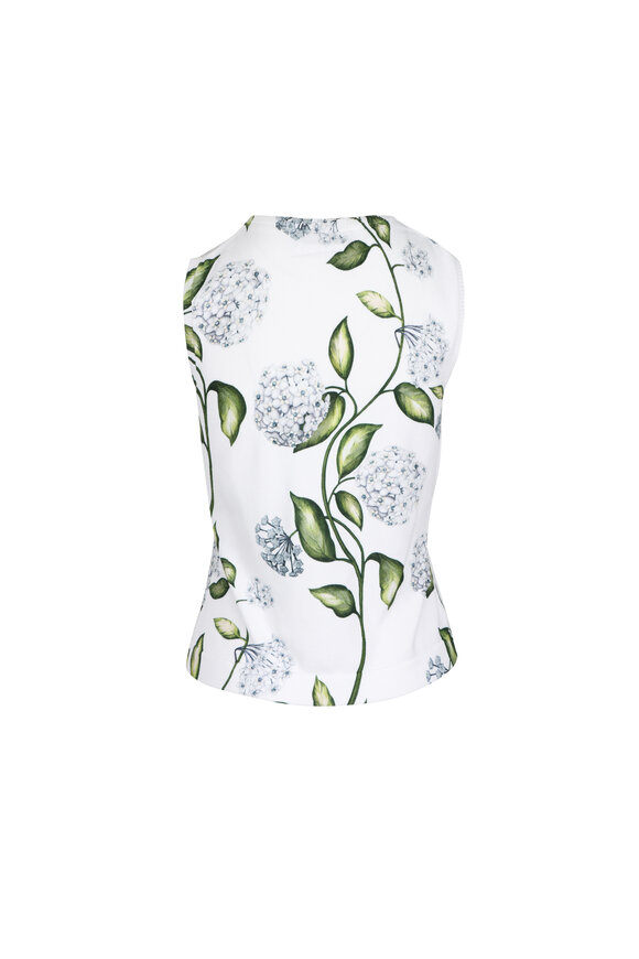 Oscar de la Renta Hydrangea Print Knit Tank - view 2