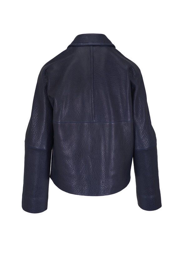 Odeeh - Grainy Midnight Nappa Lambskin Leather Jacket