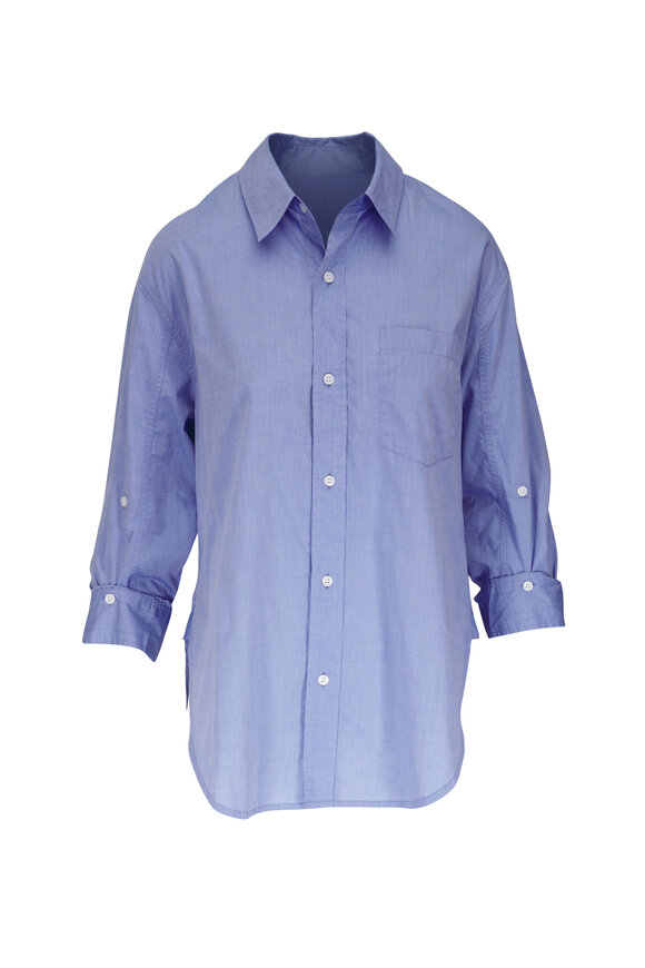 Citizens of Humanity Kayla Blue End On End Cotton Shirt