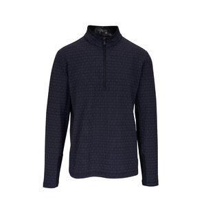 Greyson Men's Monogram Jacquard Quarter Zip