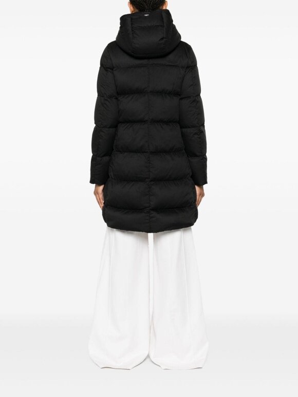 Herno - A-Shape Black Quilted Down Jacket