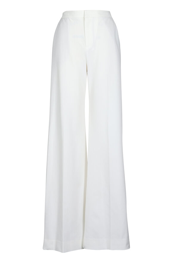 L'Agence White Livvy Straight Leg Pant