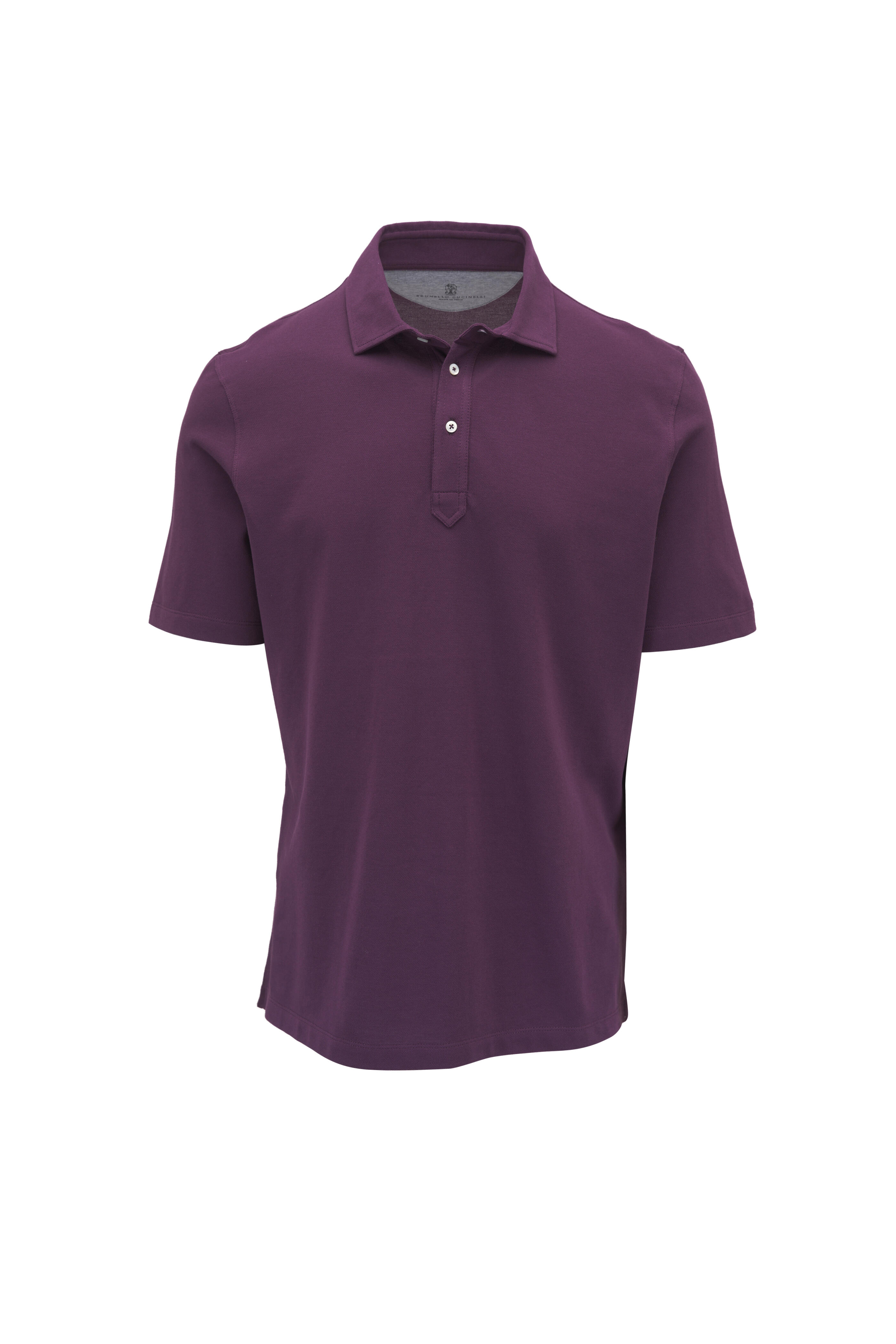 Brunello Cucinelli - Dark Burgundy Jersey Cotton Polo