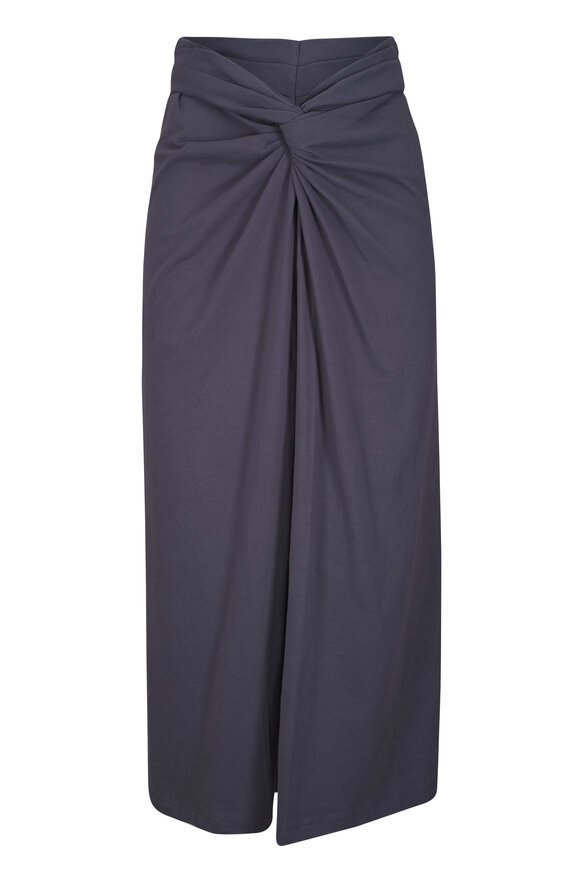 Vince Oceana Cotton Fixed-Wrap Skirt