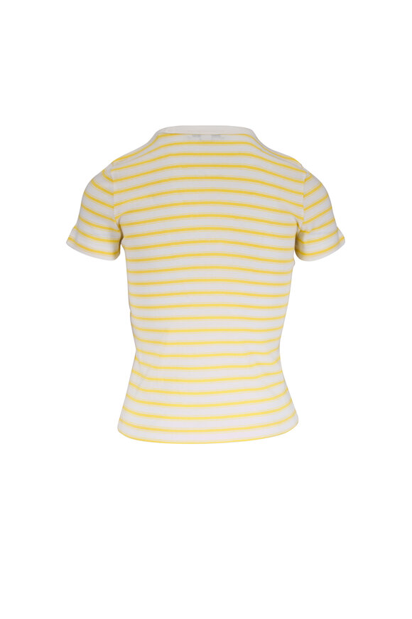 Vince Limone Combo Stripe '90s Shrunken T-Shirt - view 5