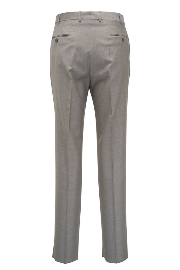 Zegna - Tan Twill Wool Dress Pant