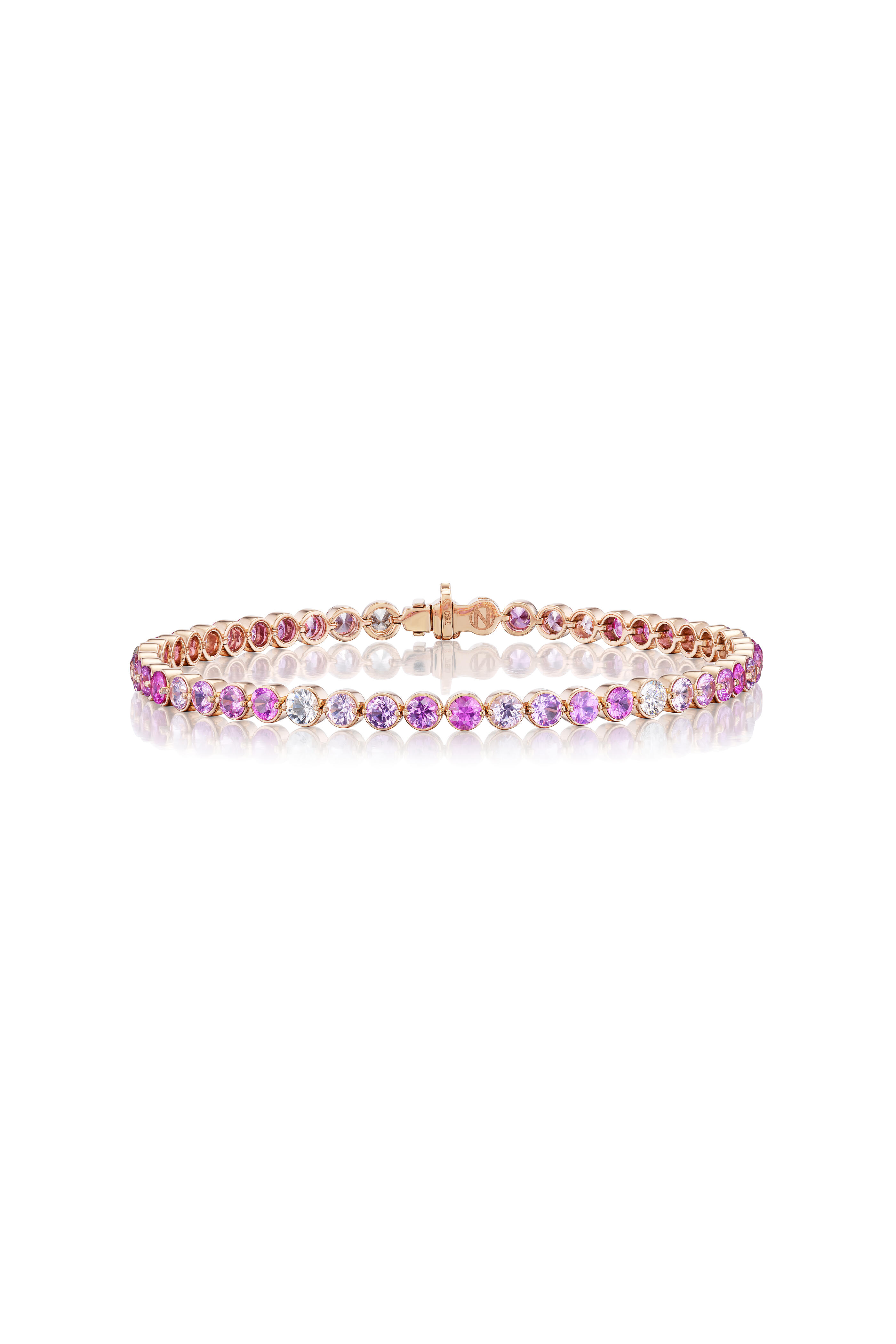 Nam Cho - 18k Rose Gold Pink Sapphire & Diamond Bracelet