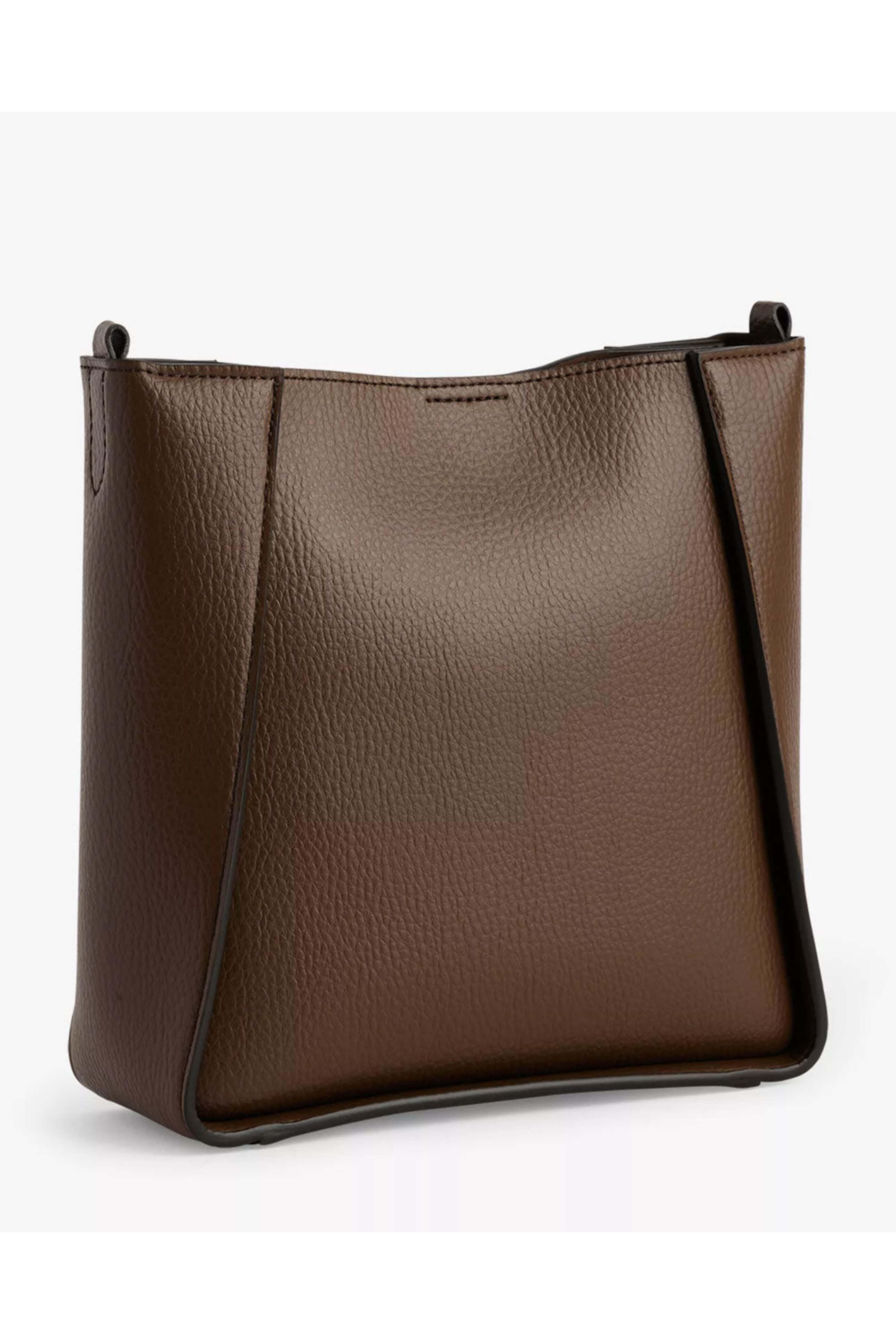 Stella McCartney - Mini Embossed Crossbody Bag in Brown