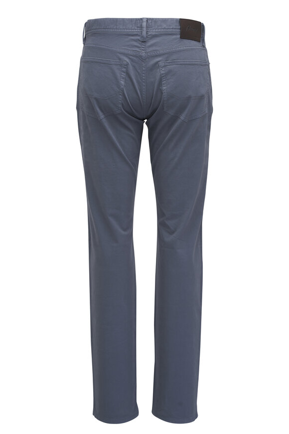 Brioni - Avio Blue Stretch Cotton Five Pocket Pant