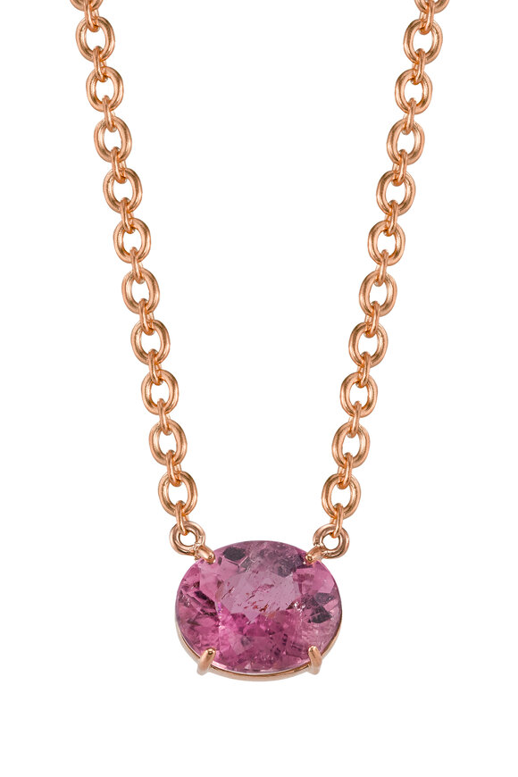 Irene Neuwirth - Rose Gold Pink Tourmaline Necklace