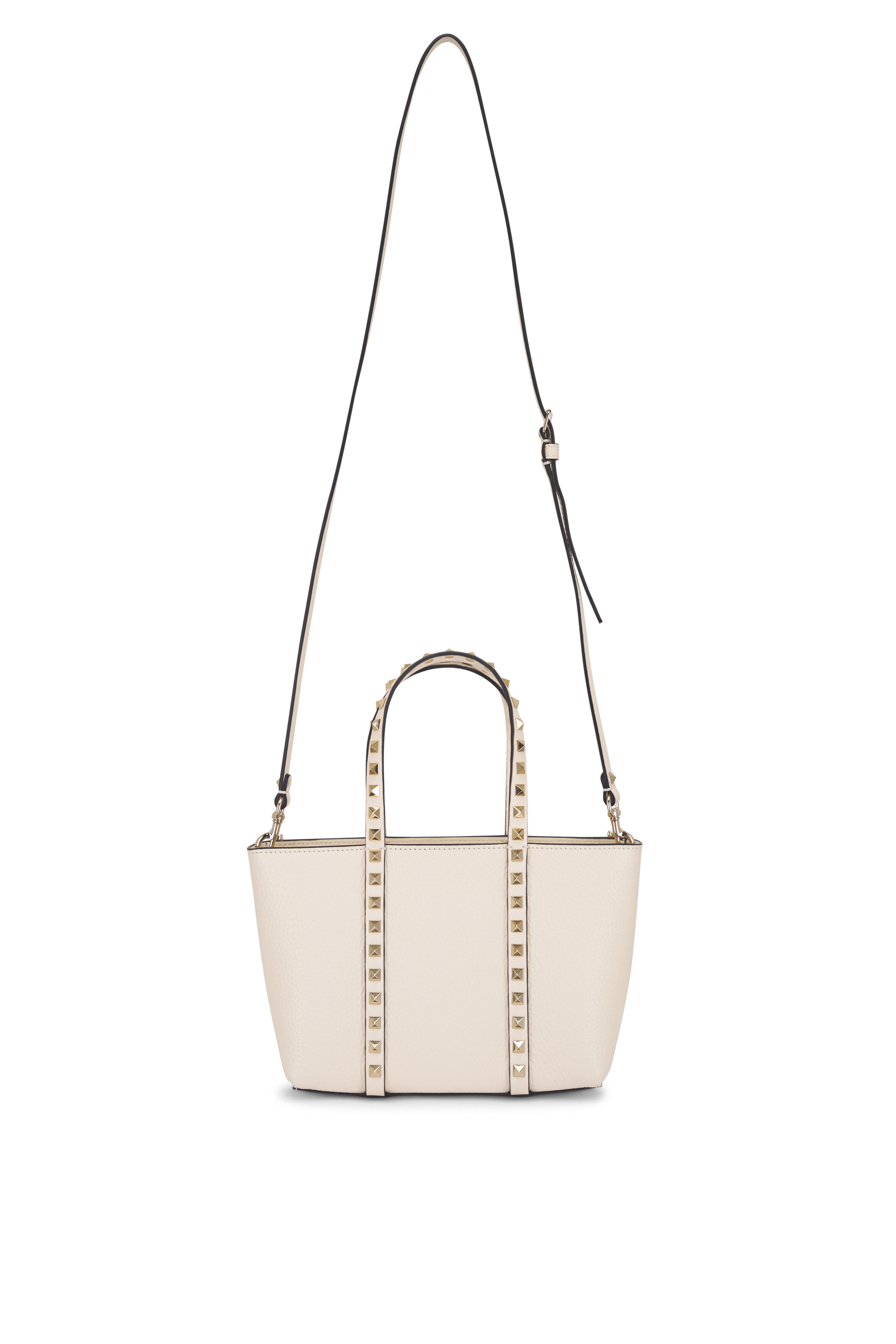 Valentino Garavani - Mini Rockstud Ivory Leather Tote