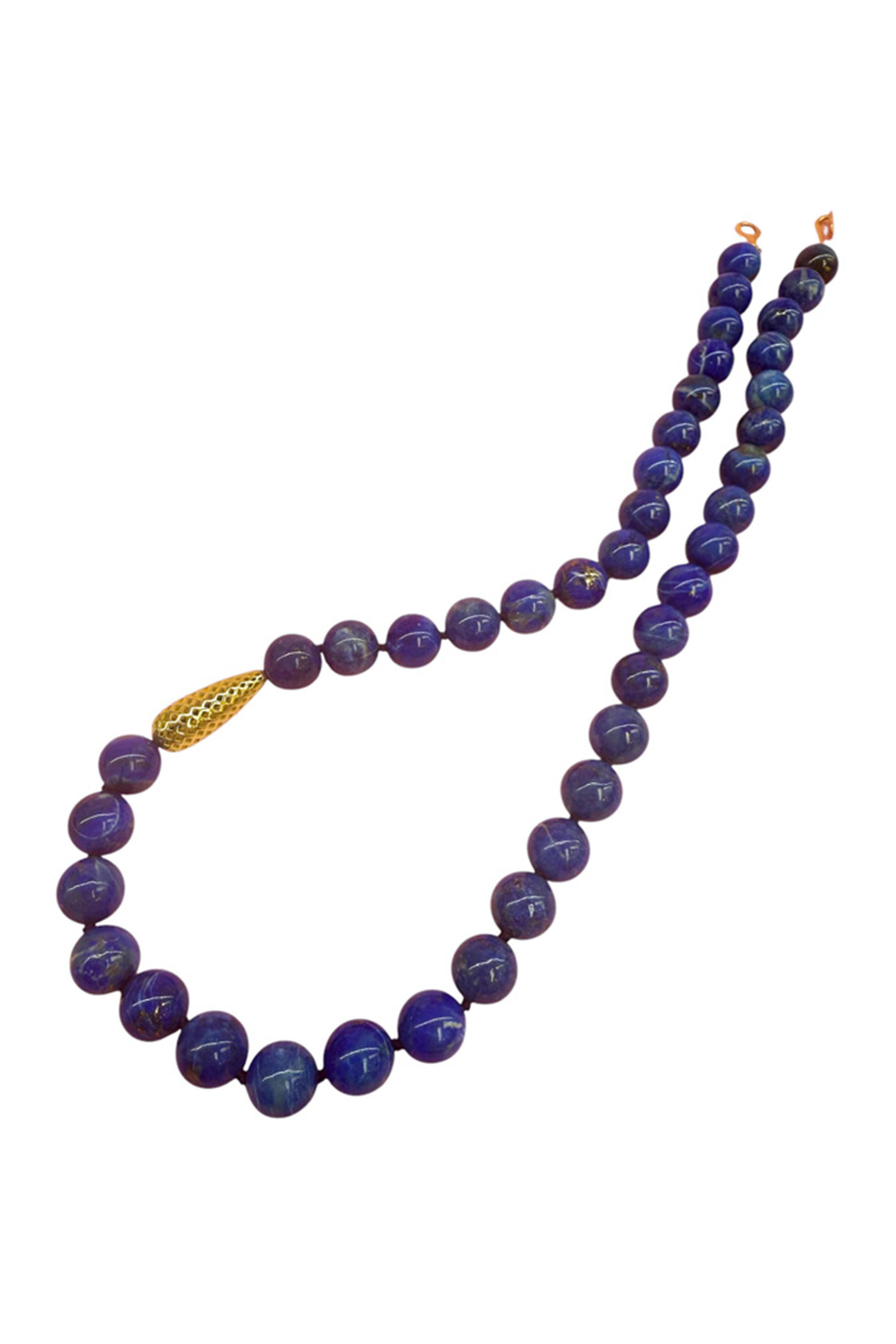 Ray Griffiths - Lapis Crownwork Beaded Necklace