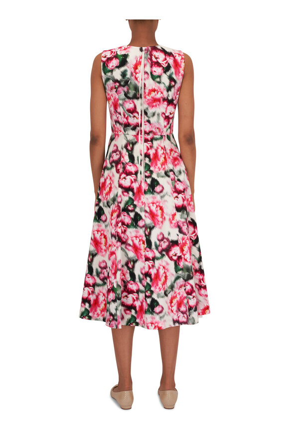 Adam Lippes - Eloise Pastel Floral Print Cotton Twill Dress