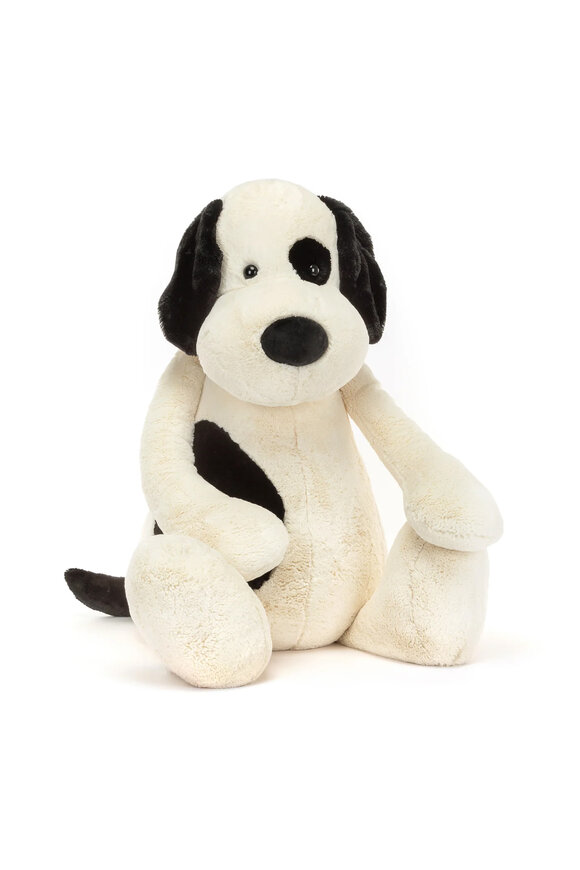 Jellycat Gigantic Bashful Black & Cream Puppy - view 1