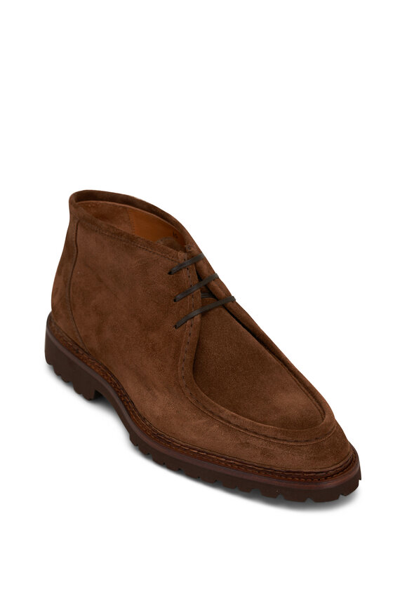 Bontoni - Parabontoni Walnut Brown Suede Chukka Boot