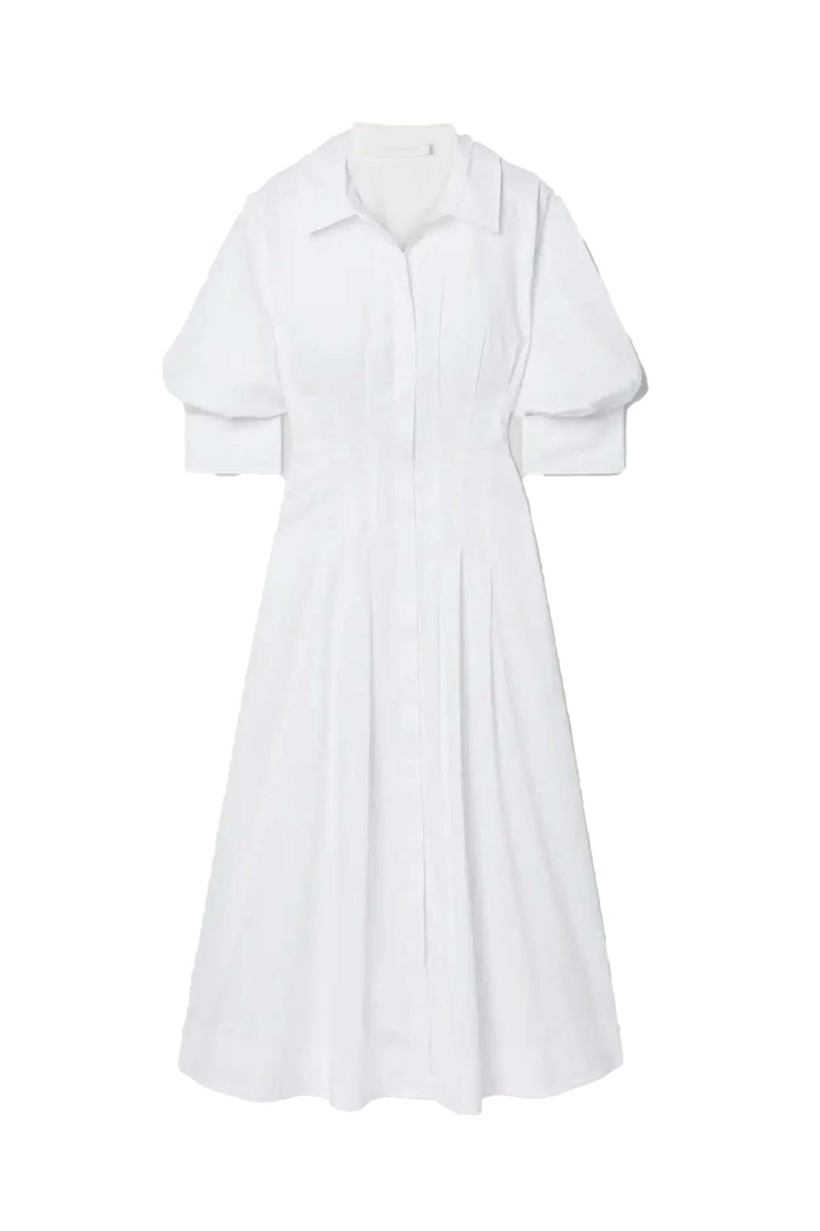 Simkhai - White Pintuck Midi Dress