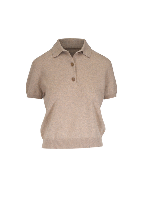 Loro Piana Classic Birch Baby Cashmere Polo - view 1