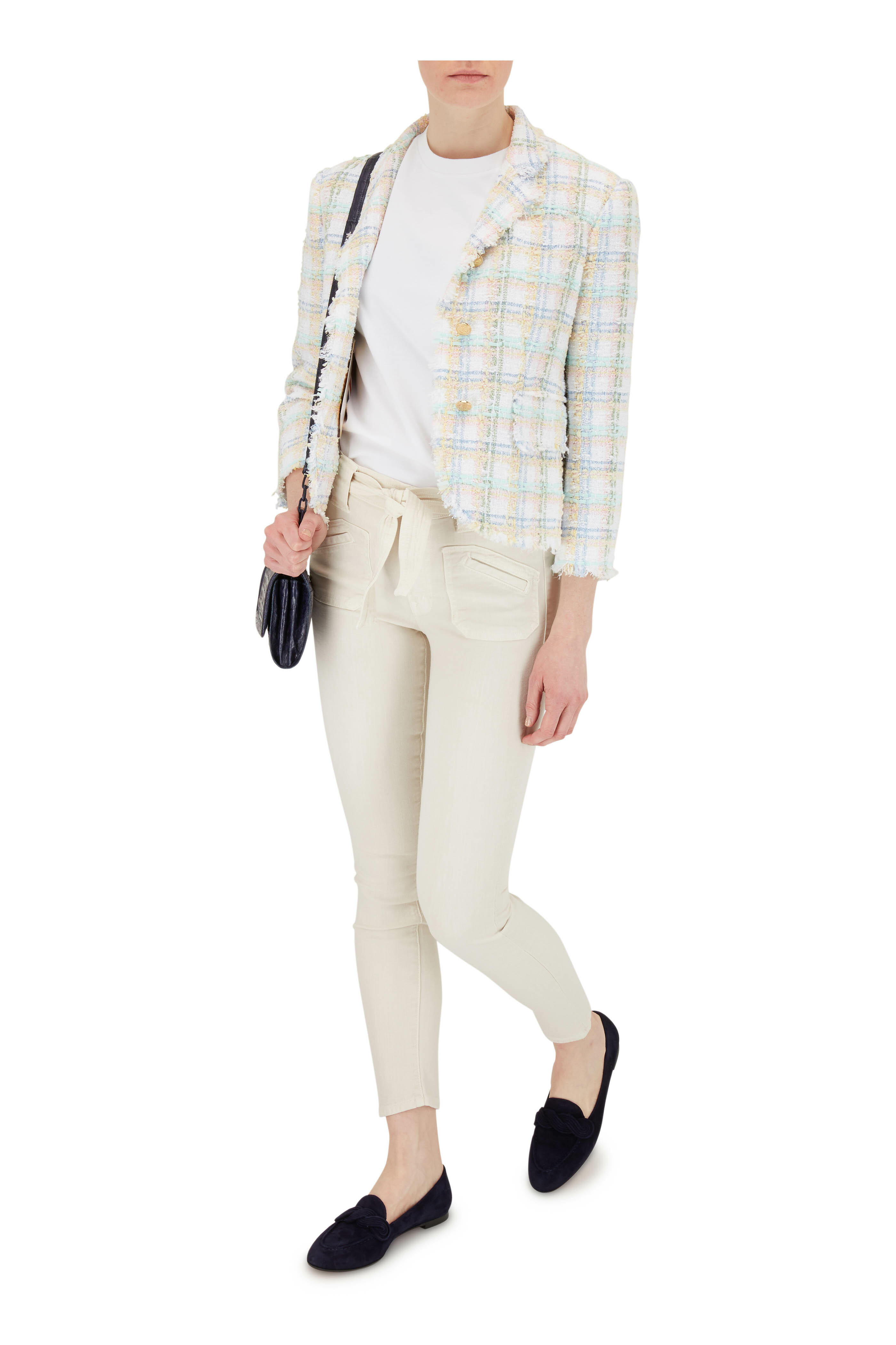 Mother - The Looker Ivory Tie Patch Jean